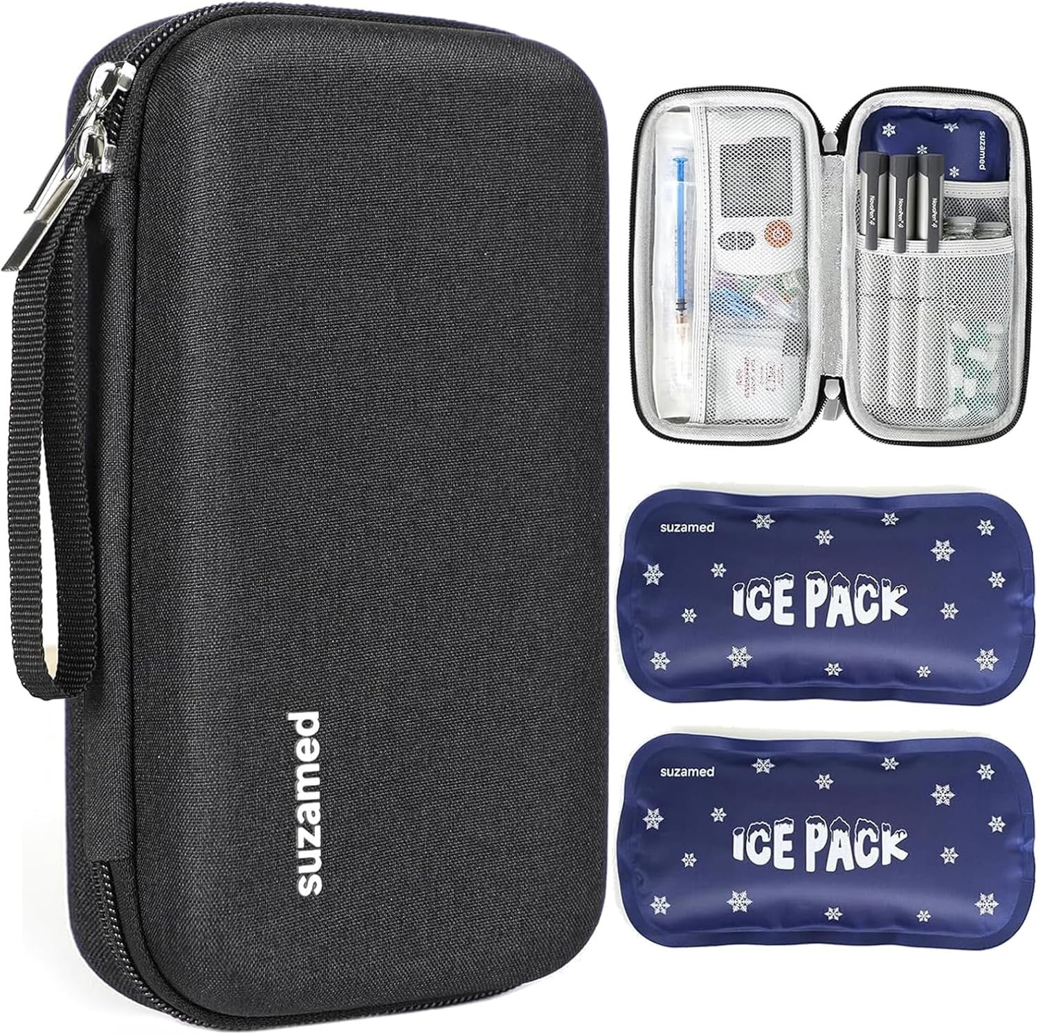 Travel Medicine Kit for Insulin Pens - Large Capacity & TSA Approved Cooler Case