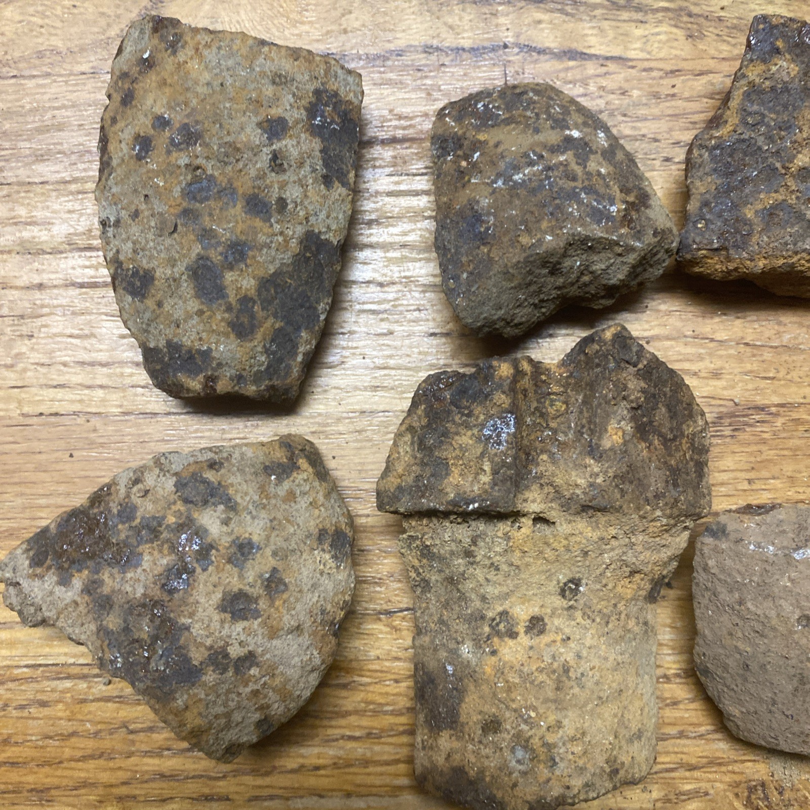 Civil War US Confederate Artillery Shell Shenkl Read Fuse Sections Cannonball 3”