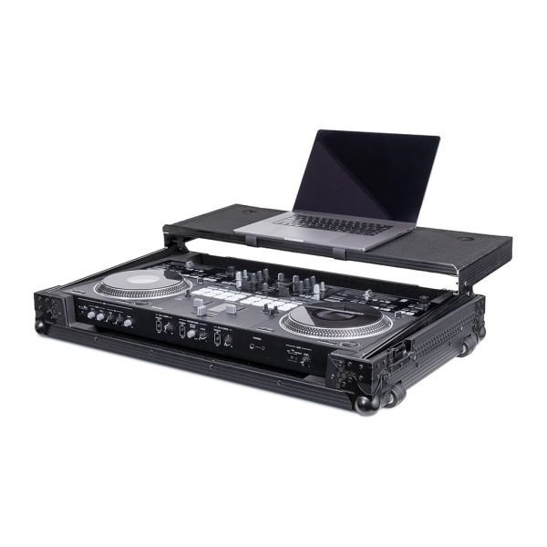 Headliner Pitch Black Flight Case for DDJ-REV7 with Laptop Platform & Wheels