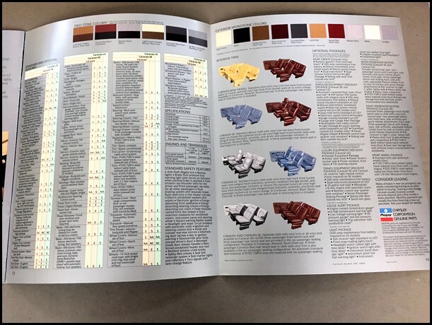 1986 Dodge Caravan 16-page Original Car Sales Brochure Catalog