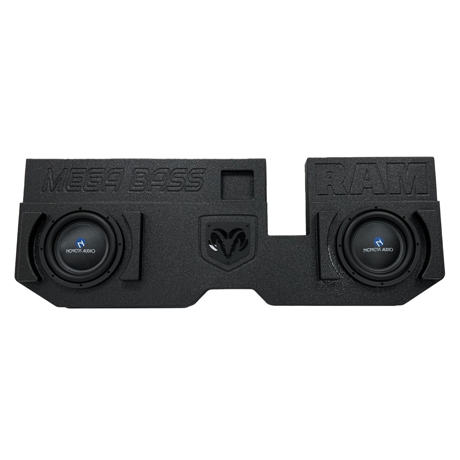 Mega Bass Dodge Ram Quad Cab 02-18 2x10 Inch Subwoofer Box Sub Enclosure Ported