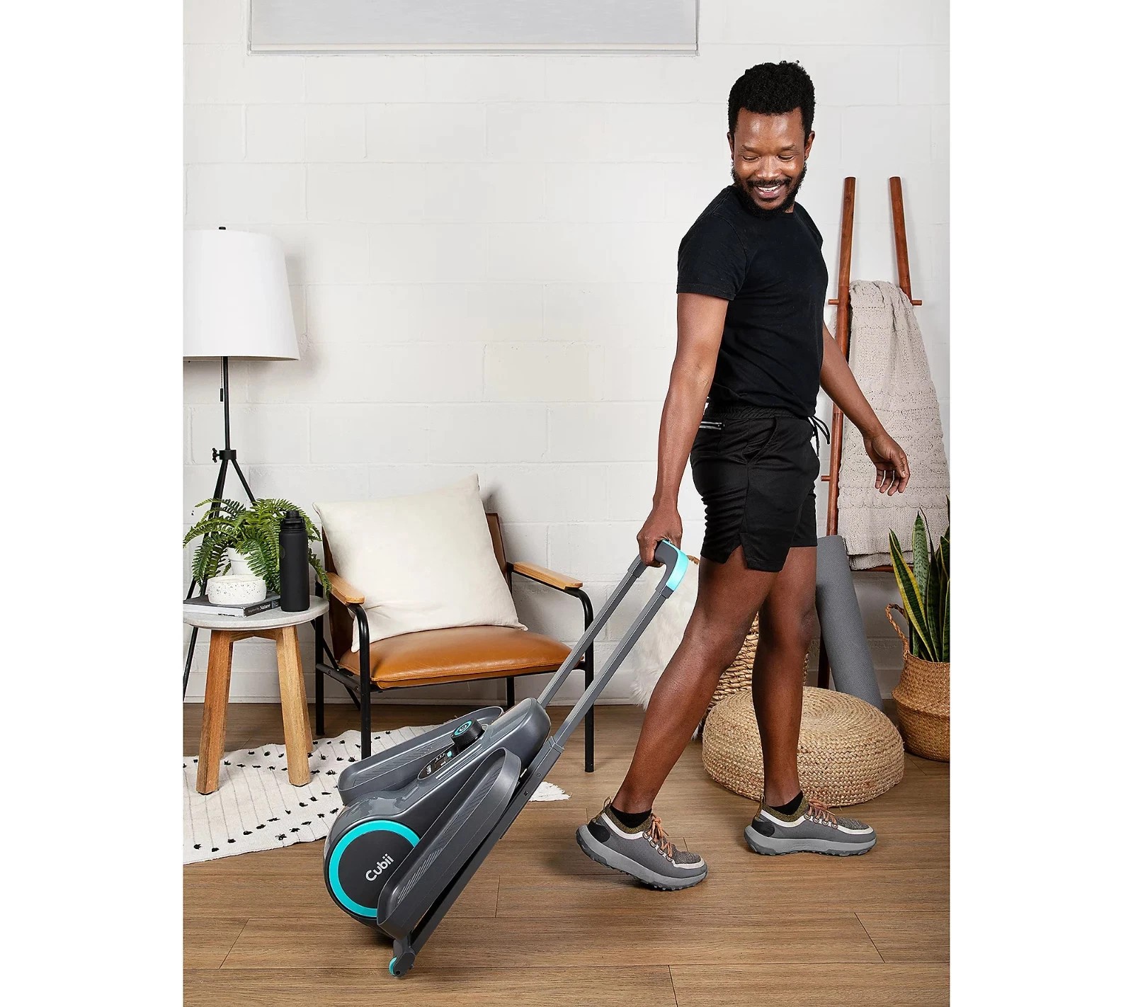 Cubii Go Seated Elliptical w/ Wheels Handle & Mat Navy - FREE Shipping Sale