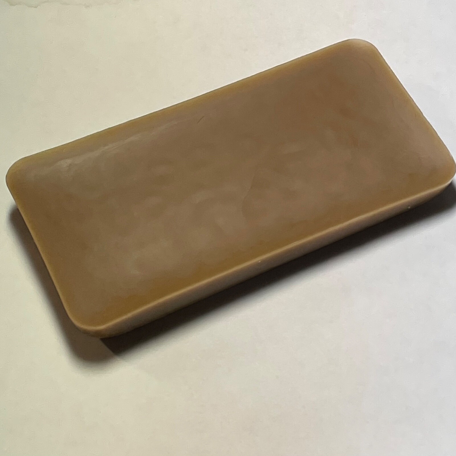 BEESWAX - natural dark - 4 oz bar - pure USA beeswax