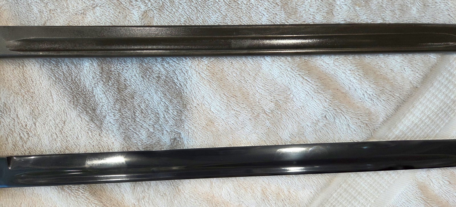 Real U.S. WWI Winchester Built M1917 Enfield Bayonet and a Repro also