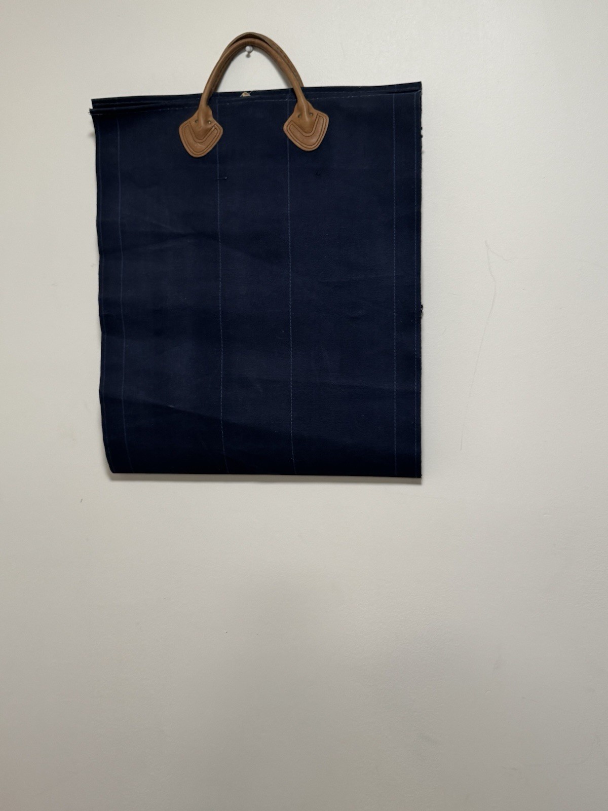 Vintage Deadstock L.L.Bean Green Canvas Leather Firewood Log Carrier