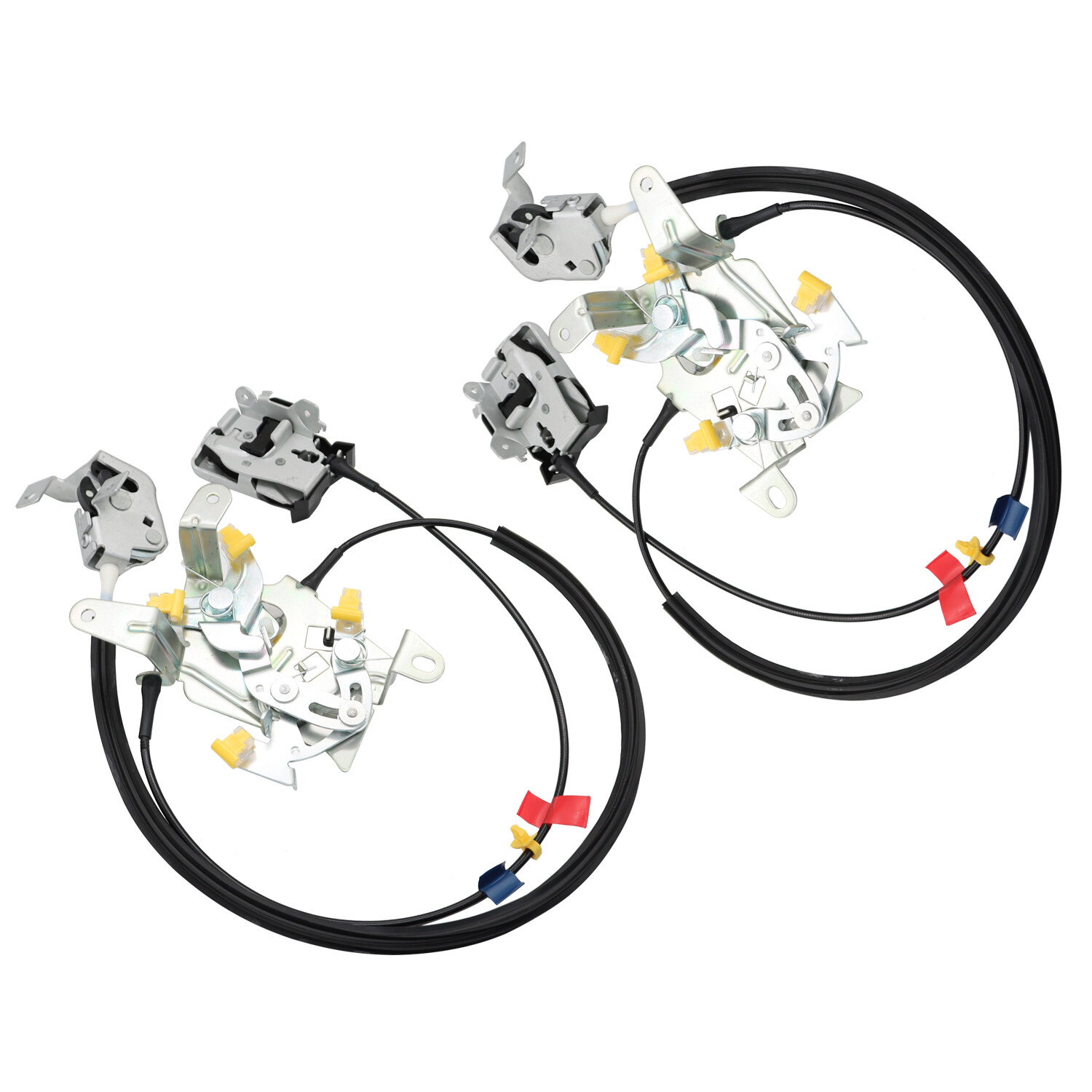 L&R Rear Door Latch Lock Cable Extended Cab For 99-07 Ford F250 F350 Super Duty