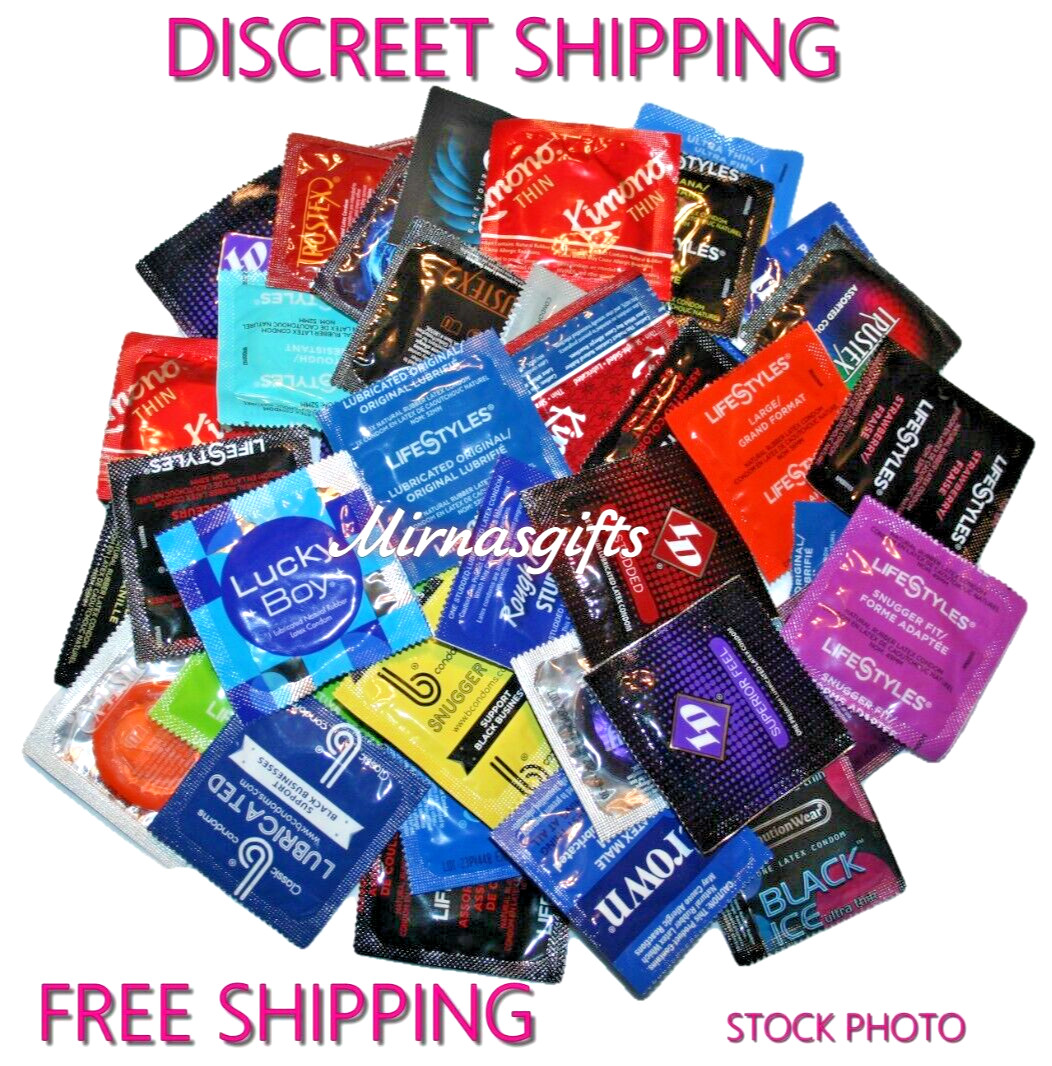 Condoms Lot Sampler Choice of 25 50 or 100 Condoms