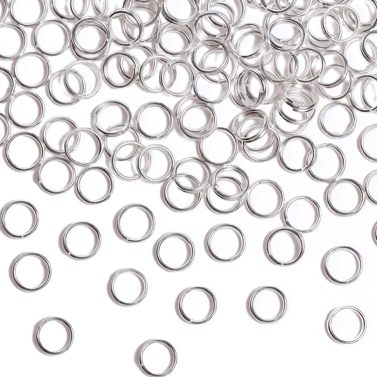 Jump Rings Split DOUBLE Connectors Jewelry Findings Making For Beads 5-6-7-8 mm