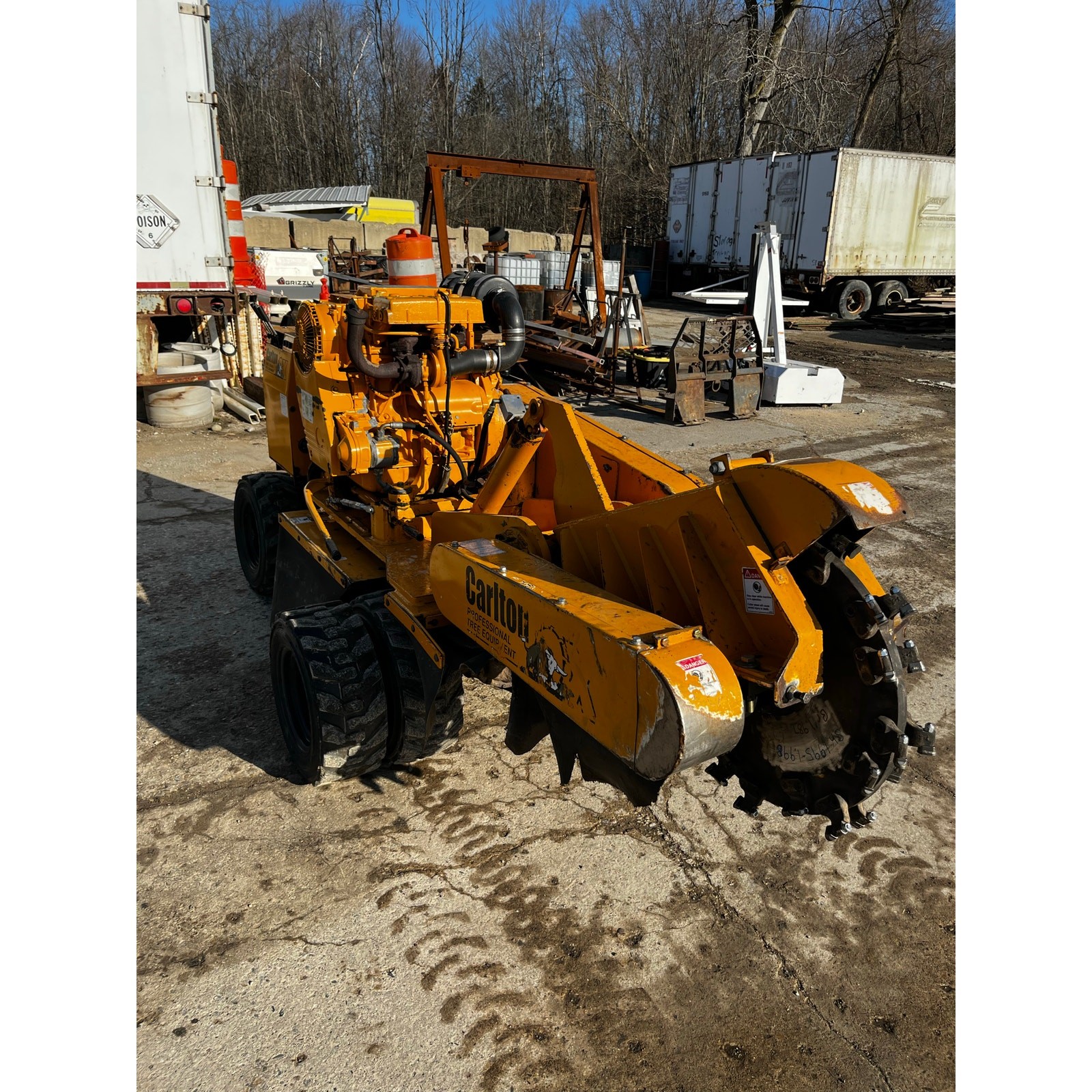 Carlton Model SP7015 Wheeled Stump Grinder Working Used