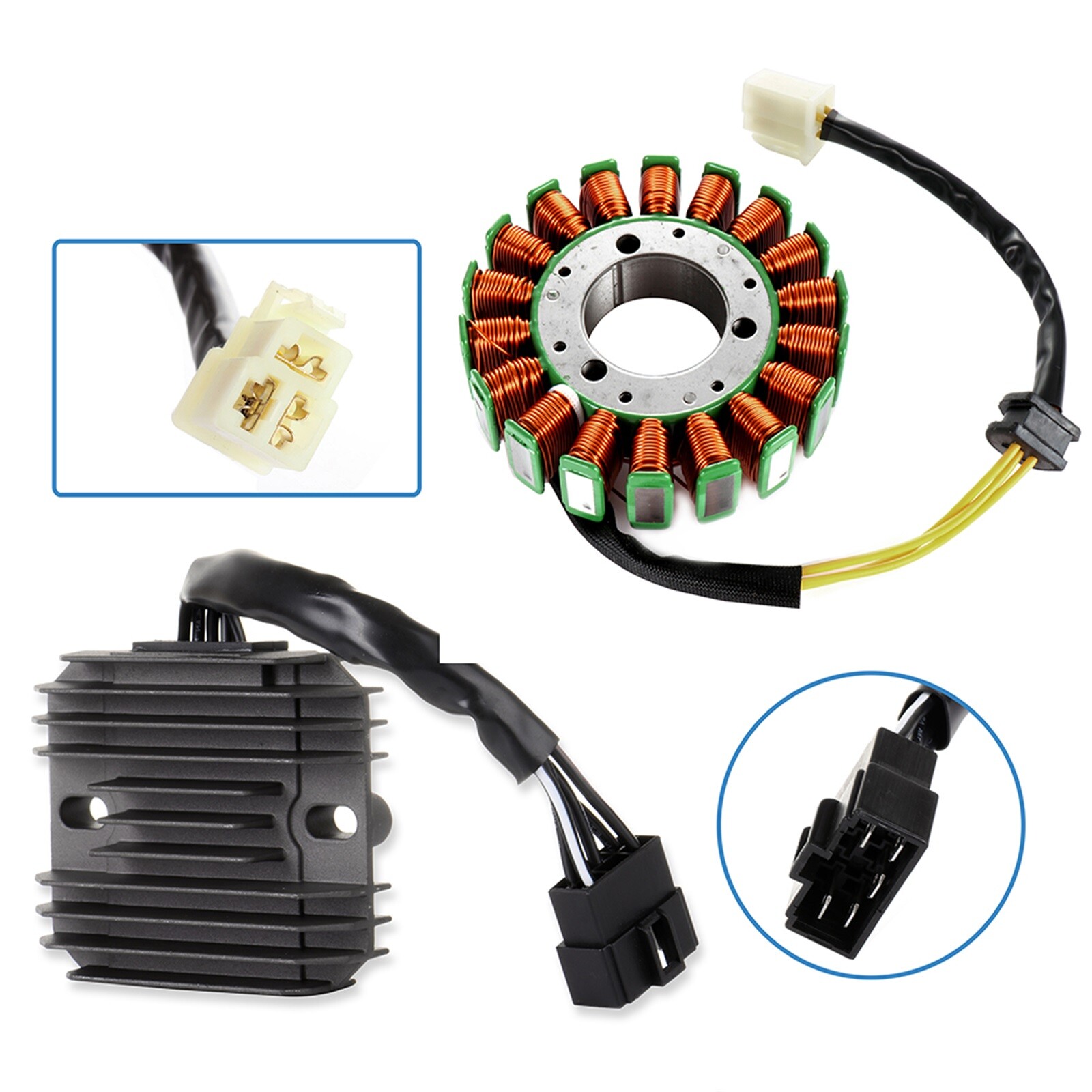 Magneto Coil Stator+Voltage Regulator Rectifier For 2000-2003 Suzuki GSXR750