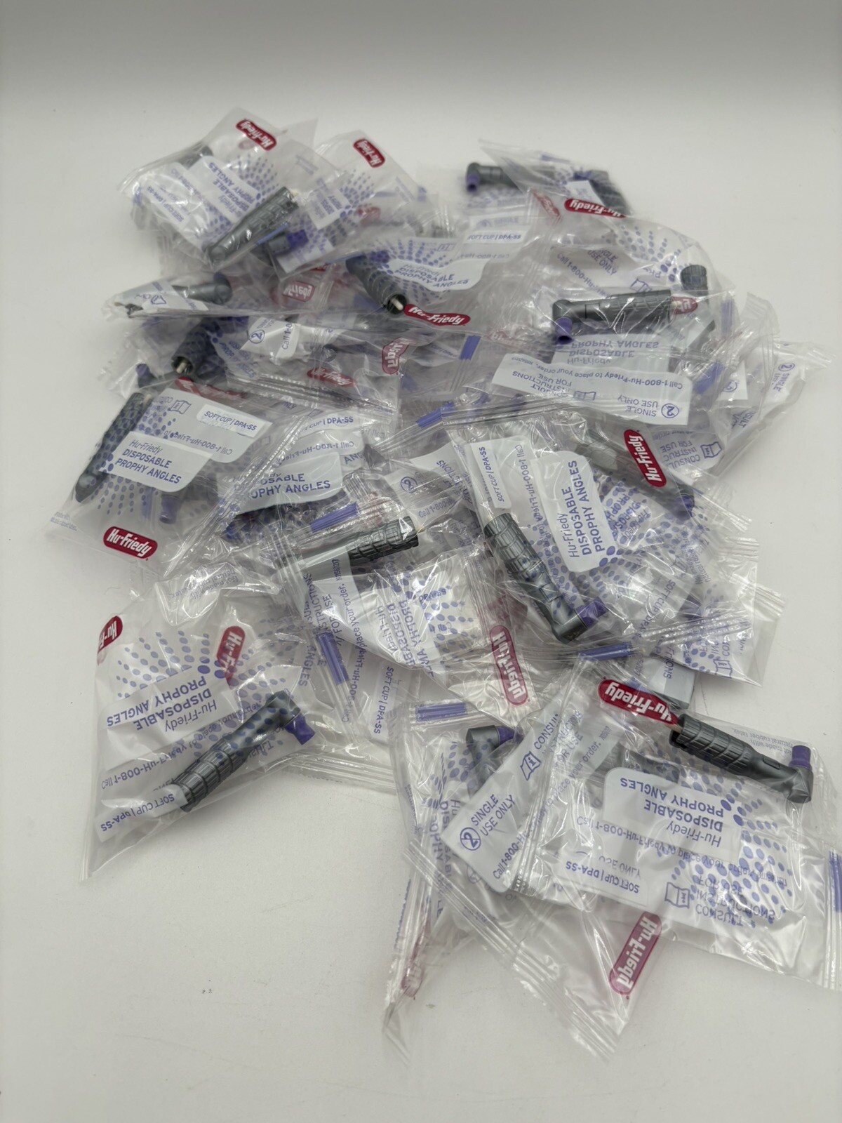 50 Hu Friedy Dental Disposable Prophy Angles Soft Cup Latex Free