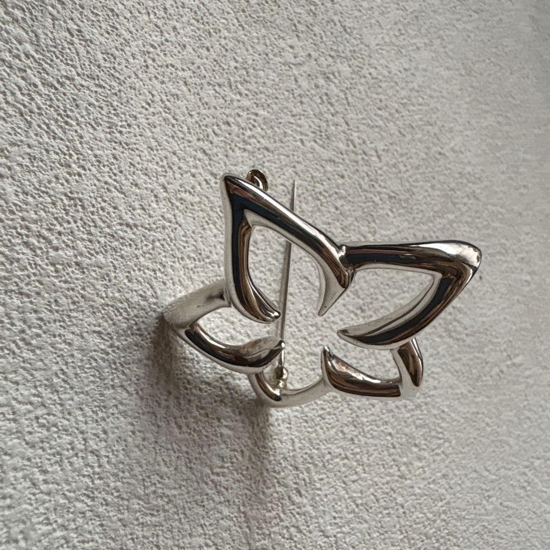 Tiffany & Co. Plumeria Flower Brooch Pin Sterling Silver SV925 No Box Rare