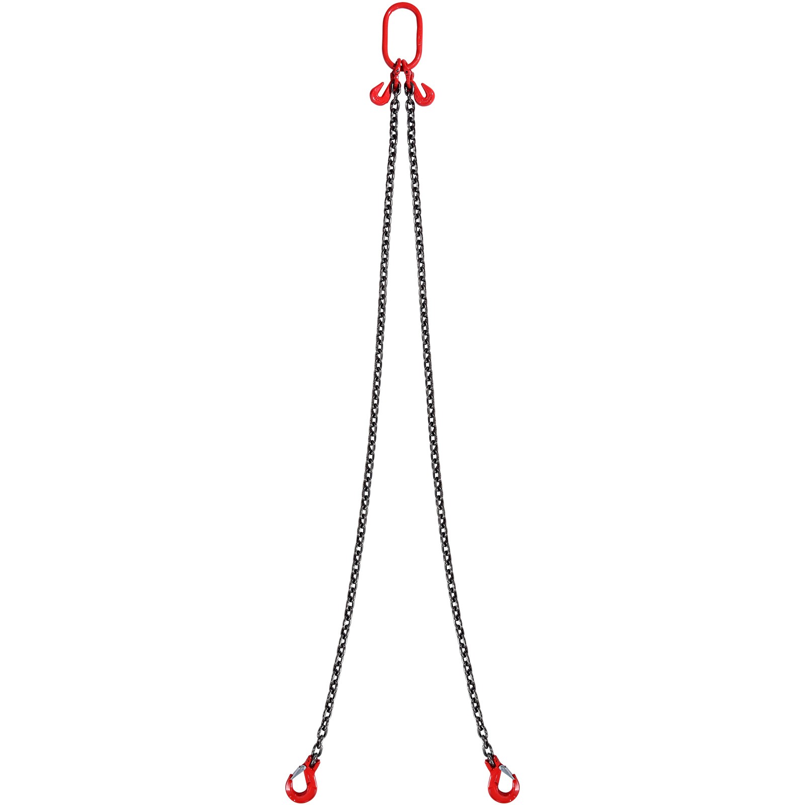 VEVOR 5/16" x 6' Chain Sling 2 Legs G80 Lifting Chain with Grab Hooks 6600 lbs