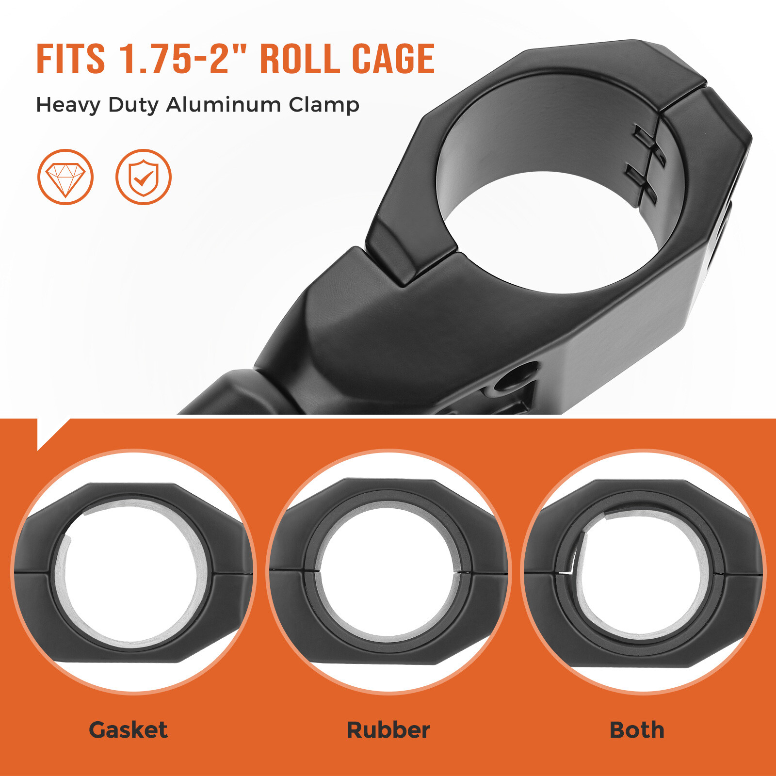 1.75''-2" UTV Side Mirrors Foldable Adjustable for Polaris RZR S 800 900 XP 1000