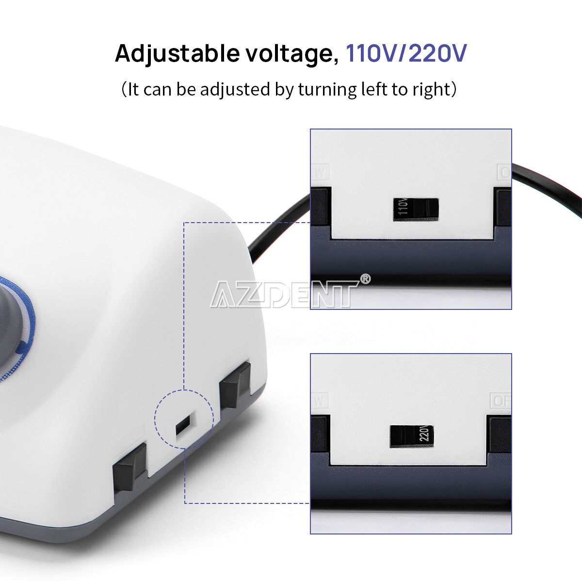 Dental Lab Strong 210/105L Micro Motor High Speed Polishing Handpiece 45K rpm