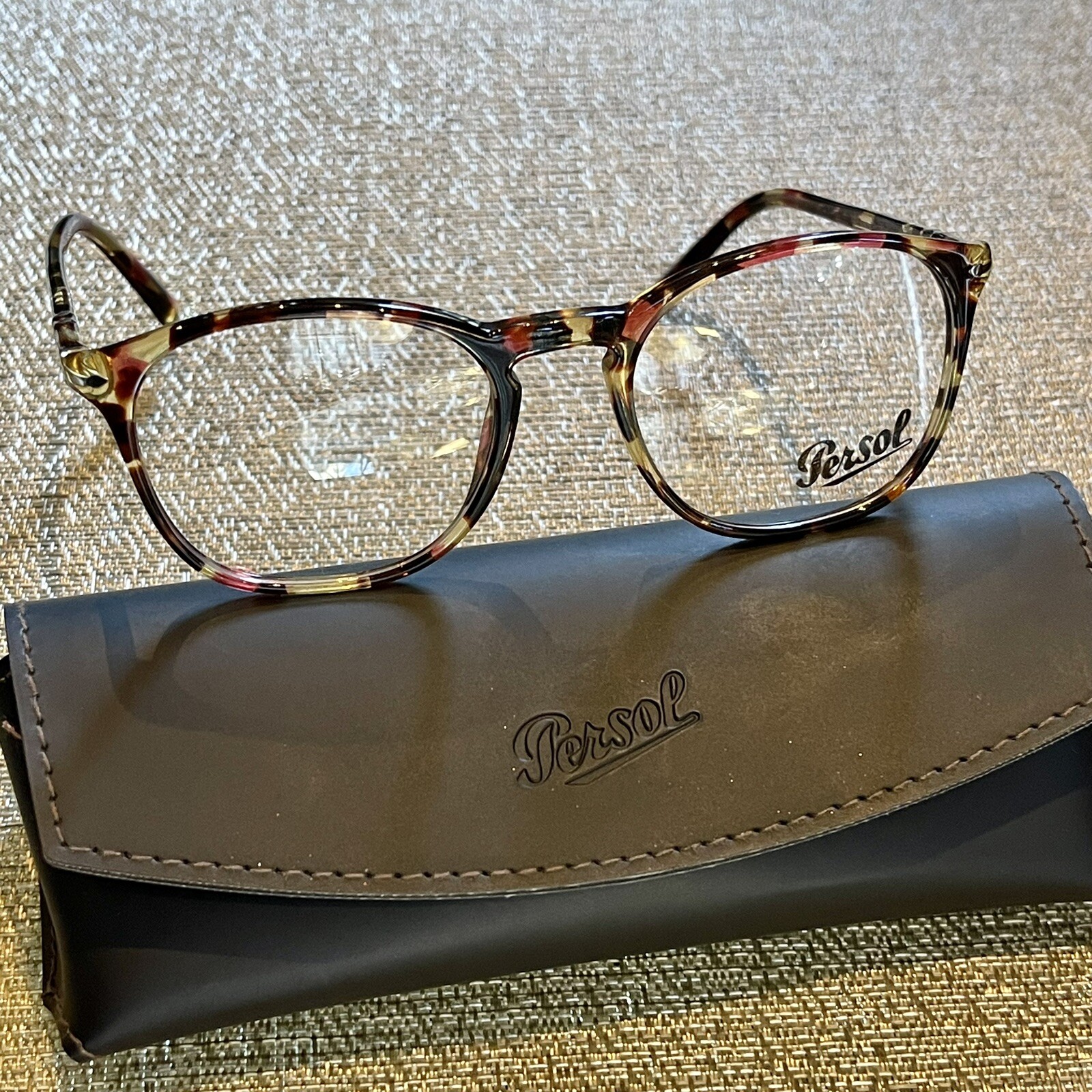 Persol PO 3007 V M 1059 Havana Rose Brown Eyeglasses 52-19-145mm Authentic 100%