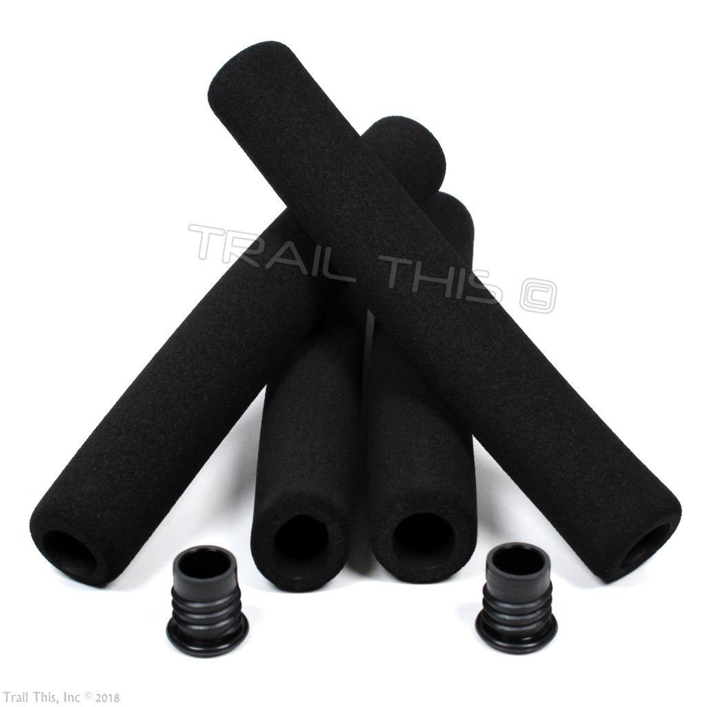 Sunlite Road Bike Foam Rubber Grips Pad Set for Drop Bar Handlebar with End Caps