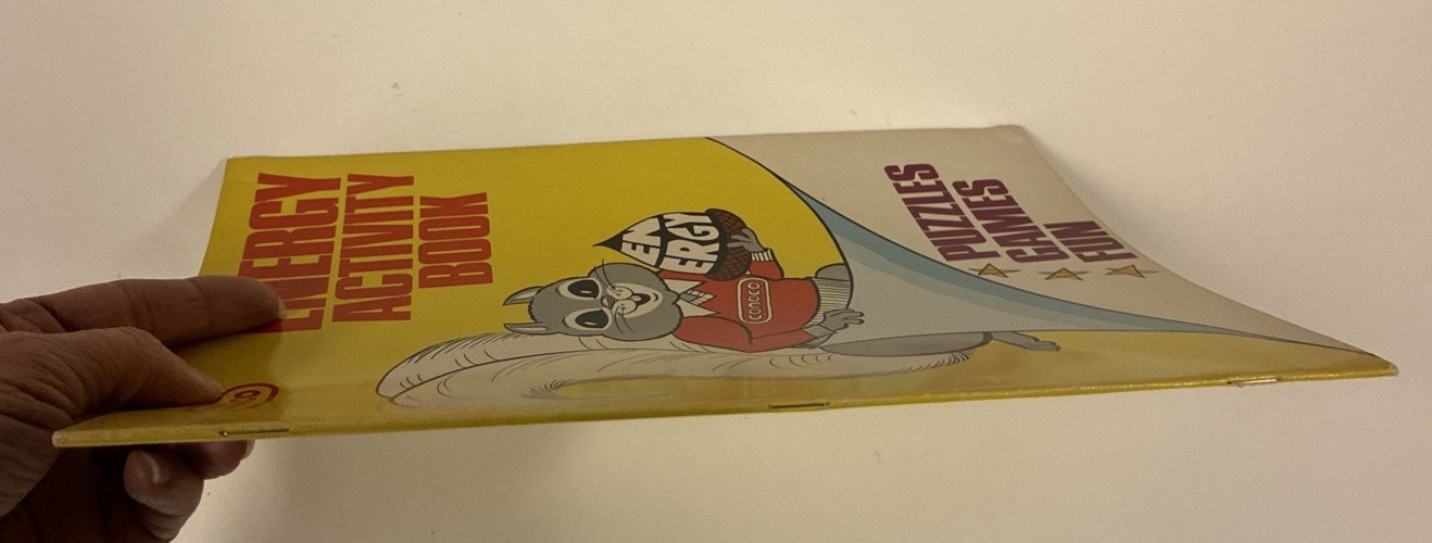 Conoco Energy Activity Book Puzzles Games 1976 Spencer the Squirrel t. tallarico