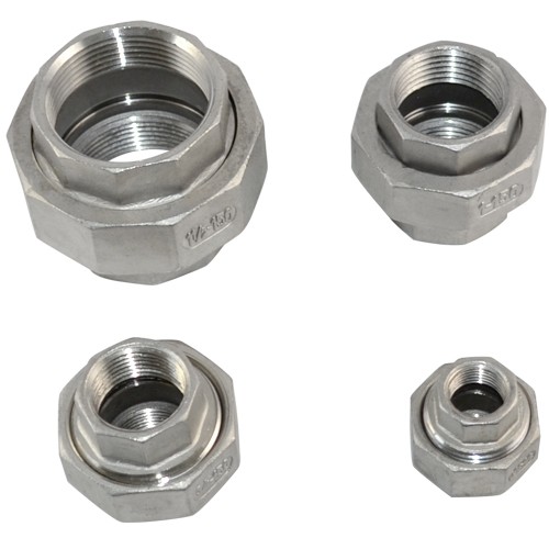 1/2"-2" 1.5" NPT Female threaded Union Coupling Pipe Fitting stainless steel 304