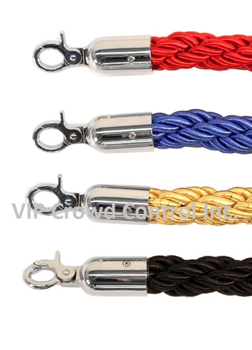 ROPE STANCHION, 10 PCS SET, CROWN TOP, MIRROR POLISH S.S. 12" DOMED BASE