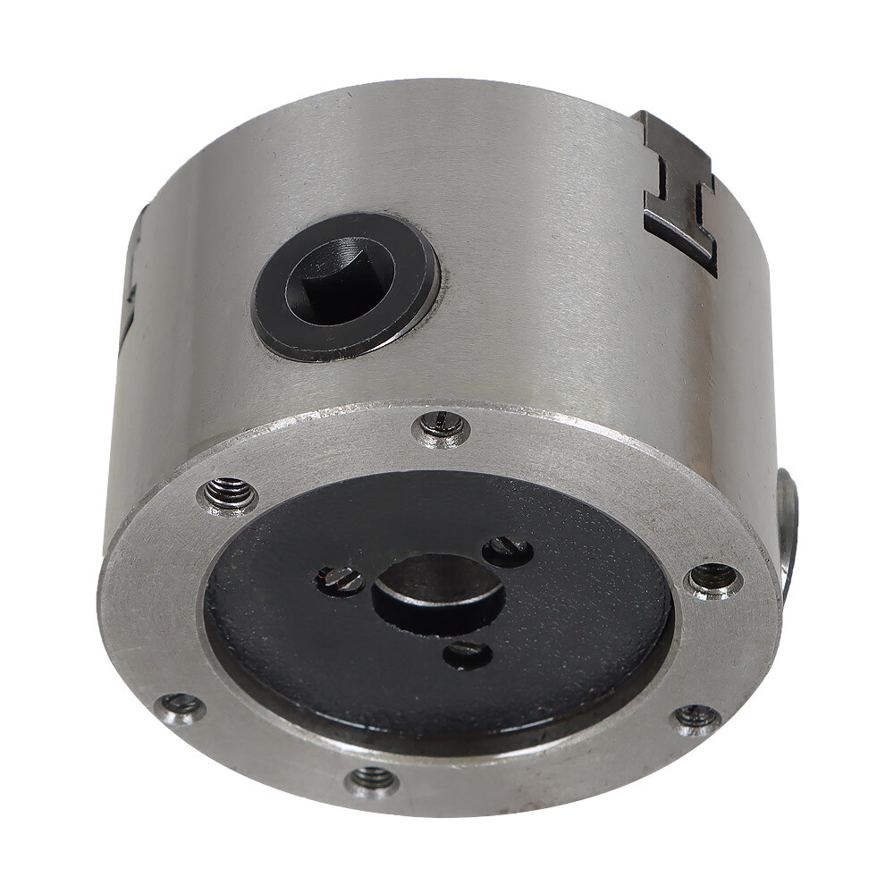 Lathe Chuck K11-80 3 Inch 3-Jaw Self-Centering Design 80mm Steel Grinding Jaw