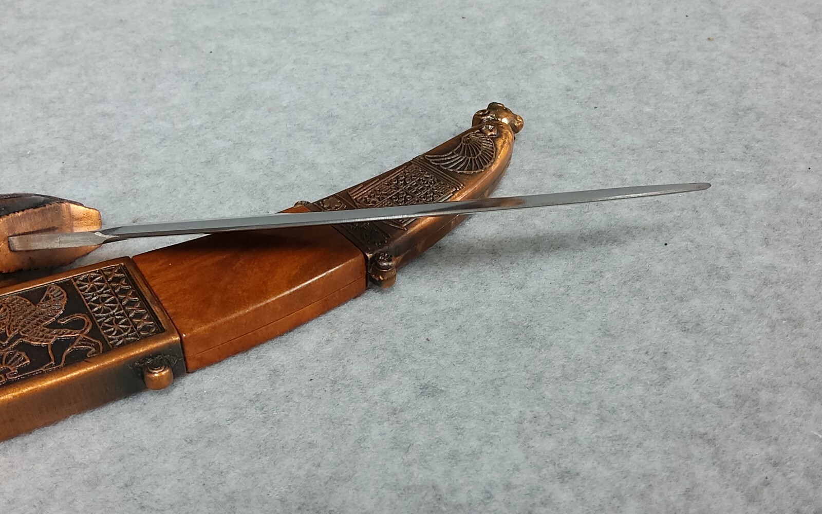 Copper Egyptian Dagger With Copper Sheath