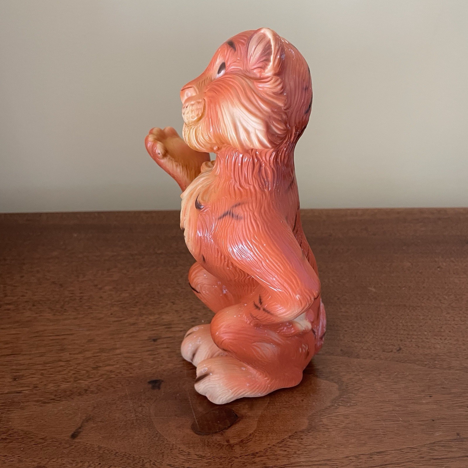 Vintage ESSO Tiger 8.5" Plastic Coin Bank Humble Oil Exxon Gasoline Collectible