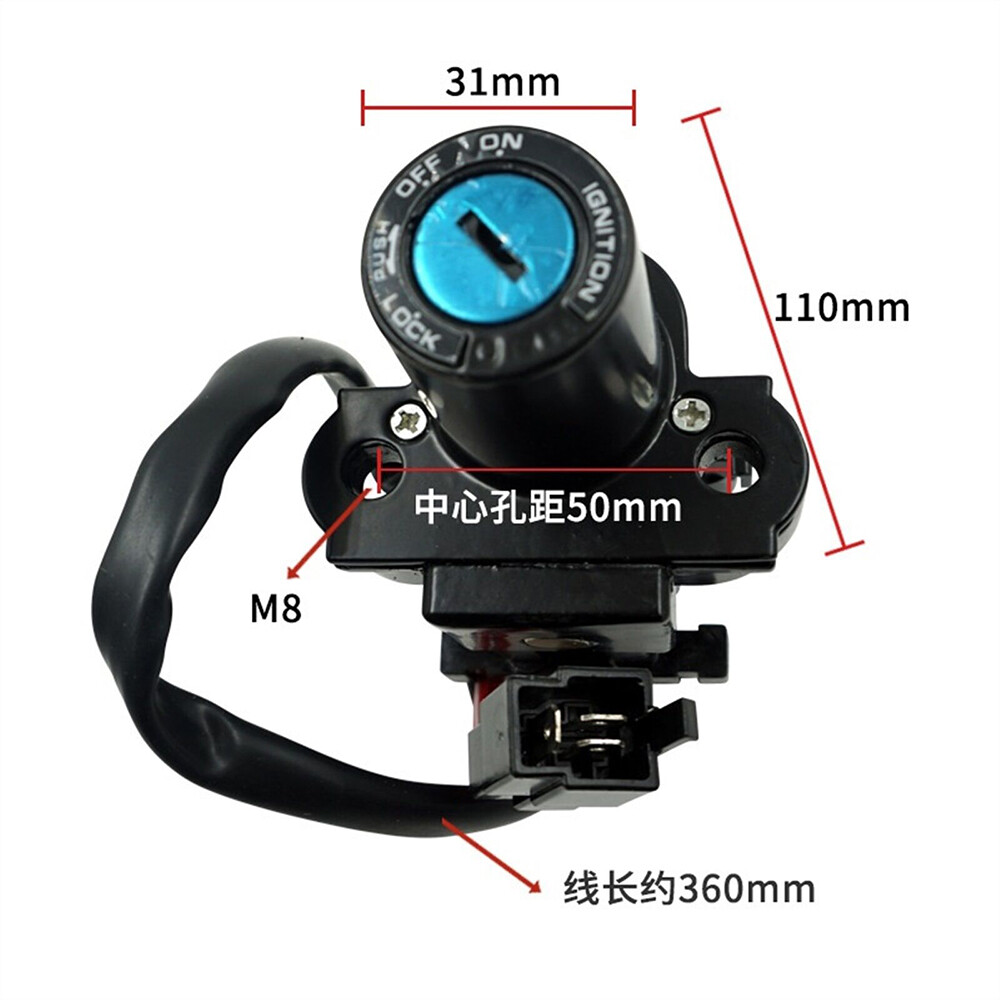 Ignition Switch Fuel Gas Cap Lock Set for Honda CBR300R 2015-2022 CBR250R 11-13