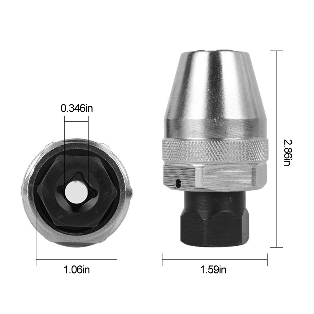 Broken Bolt Remover Stud Extractor Tool To Locks And Removes 1/4inch To 1/2inch