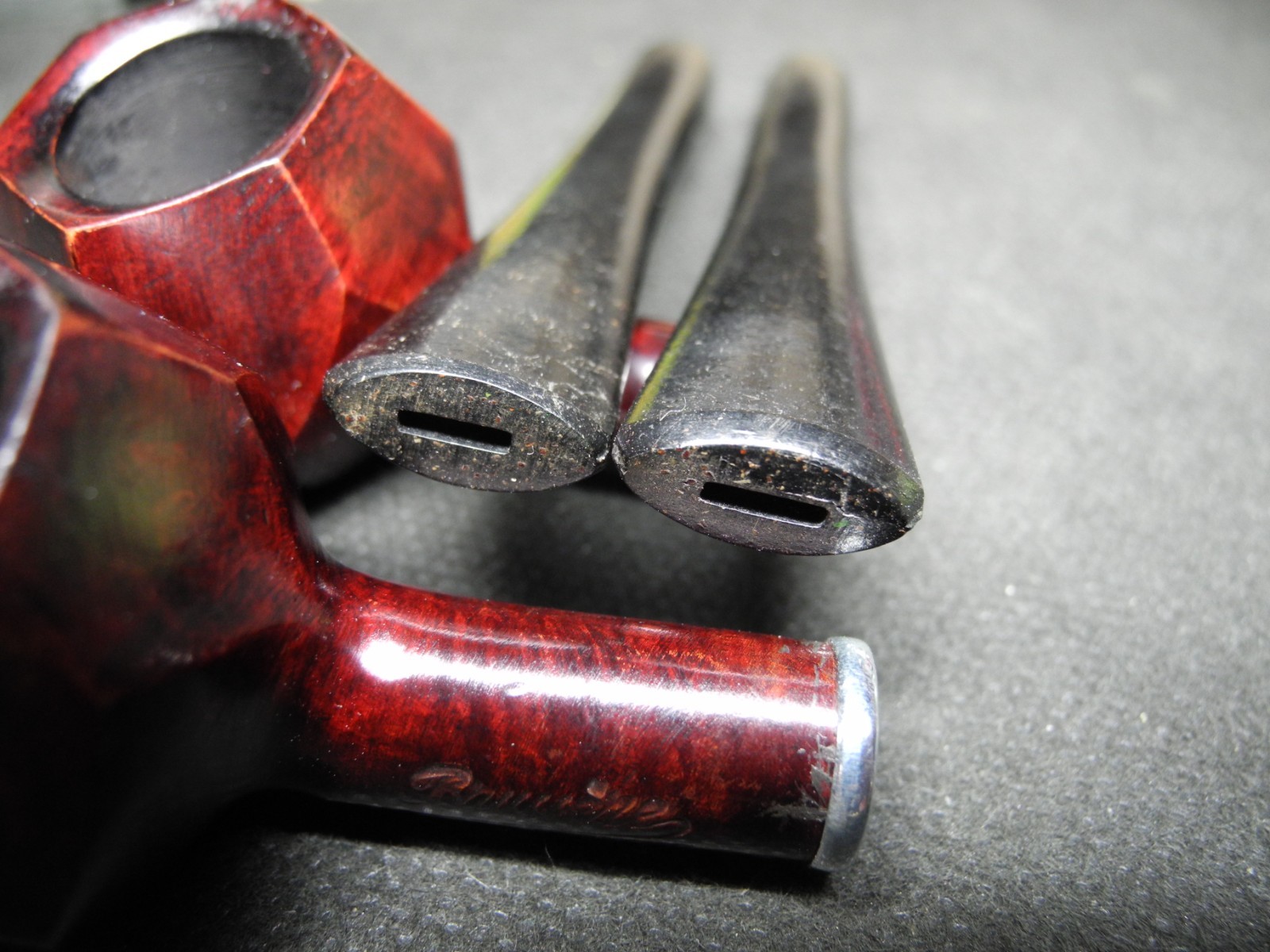 WW2 German Wehrmacht Heer smoking pipes X2 & card - VERY RARE!