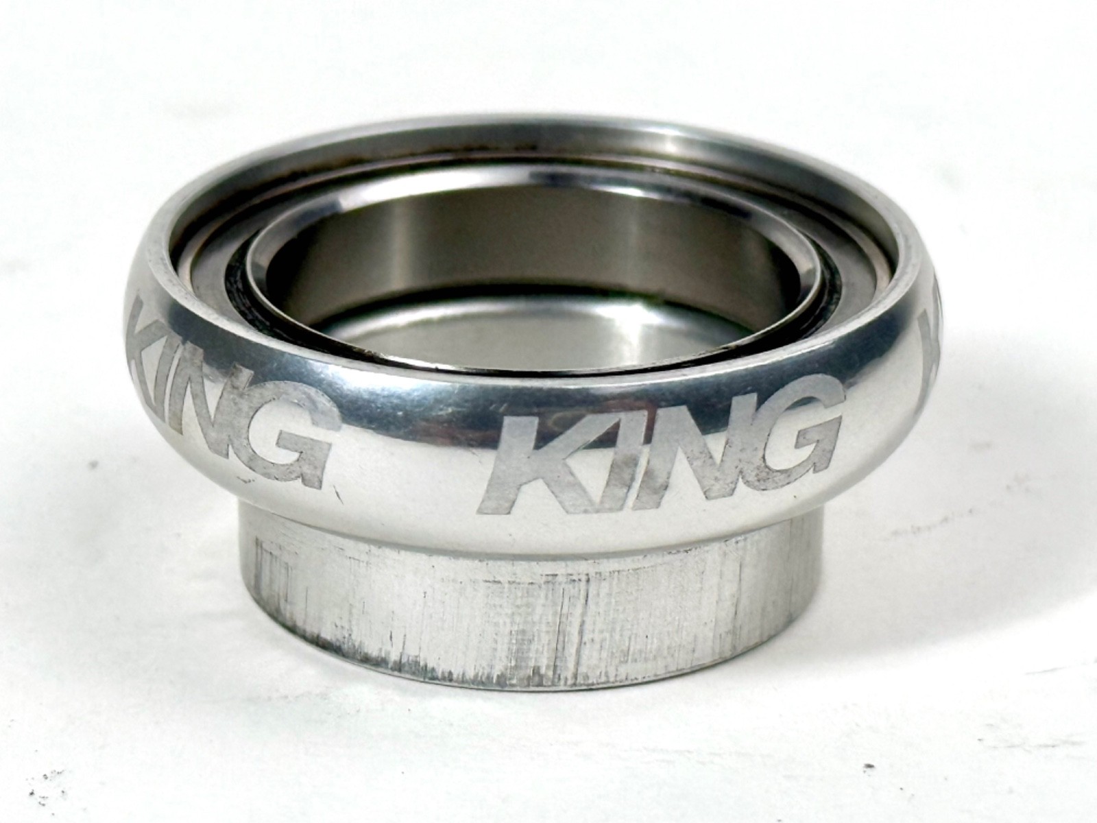 Vintage Chris King Headset 1-1/8" Sealed Bearing Threadless NoThreadset Silver