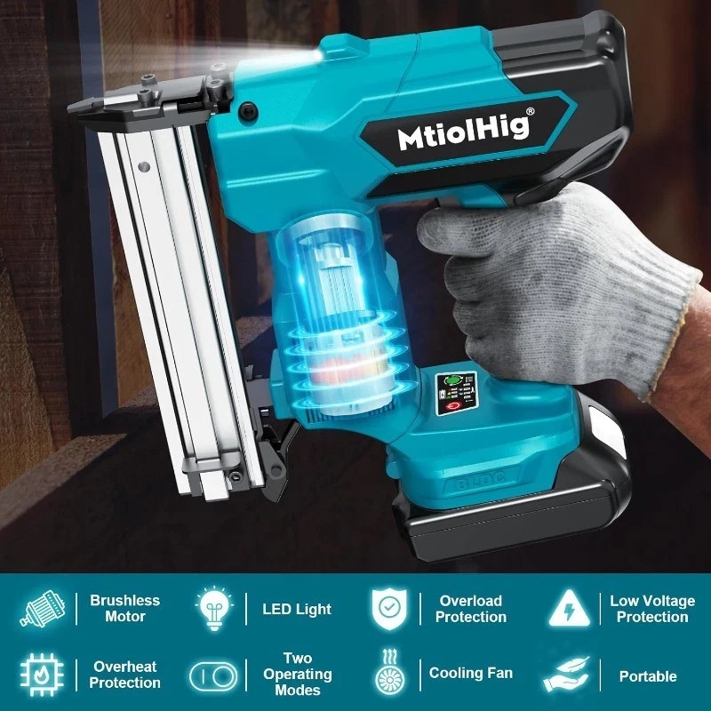 Cordless Brad Nailer for Makita 18V Lithium-Ion Battery Not Included