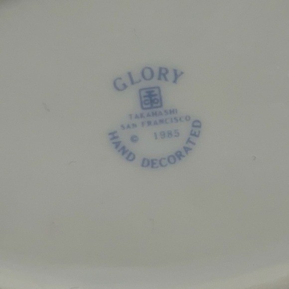 San Francisco Glory Floral Porcelain Toothbrush Holder Trinket Tray/Soap Dish