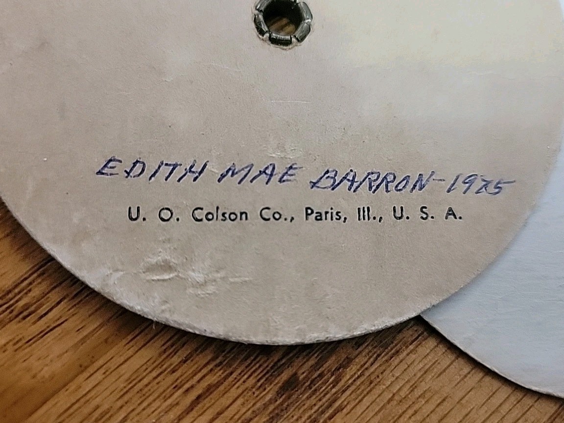 Old 1920s Watkin's Greenhouse Fan Pull. Delta Ohio. Phone 2041.