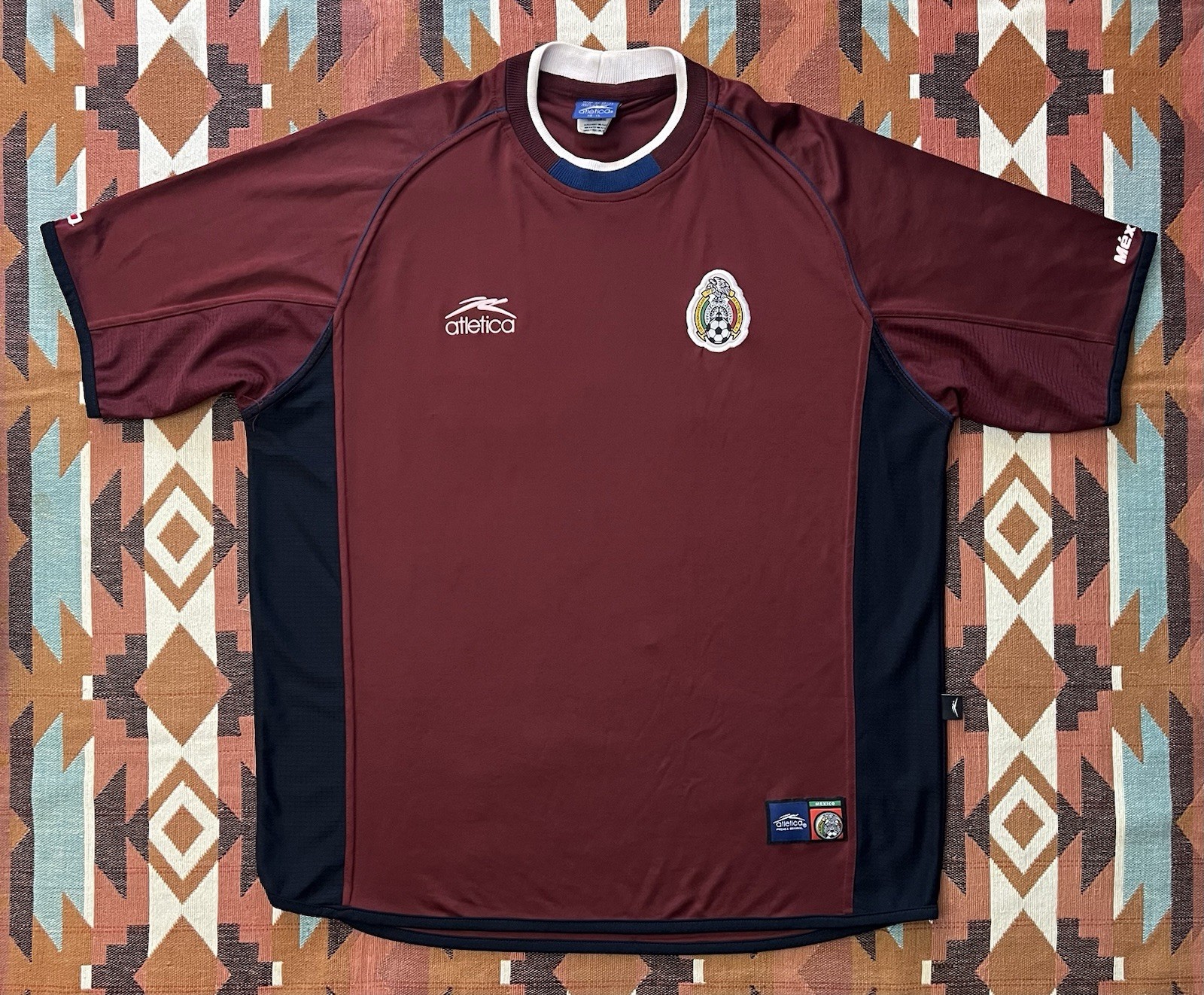 Rare Vintage Atletica 2002 Mexico National Team 3er Burgundy Jersey Men’s XL