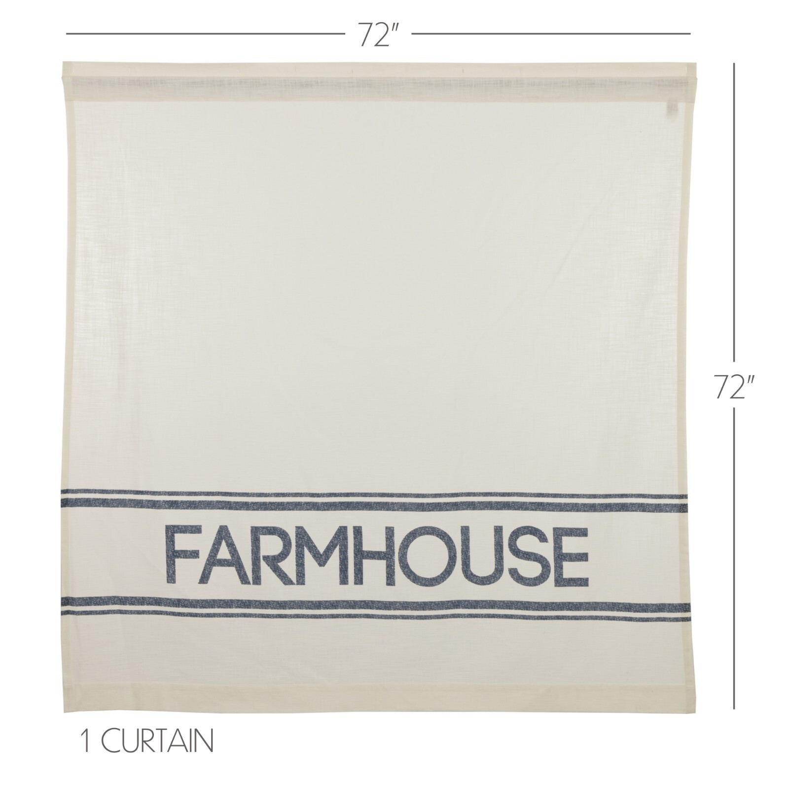 Sawyer Mill Blue Farmhouse SHOWER CURTAIN 72X72 Country Primitive