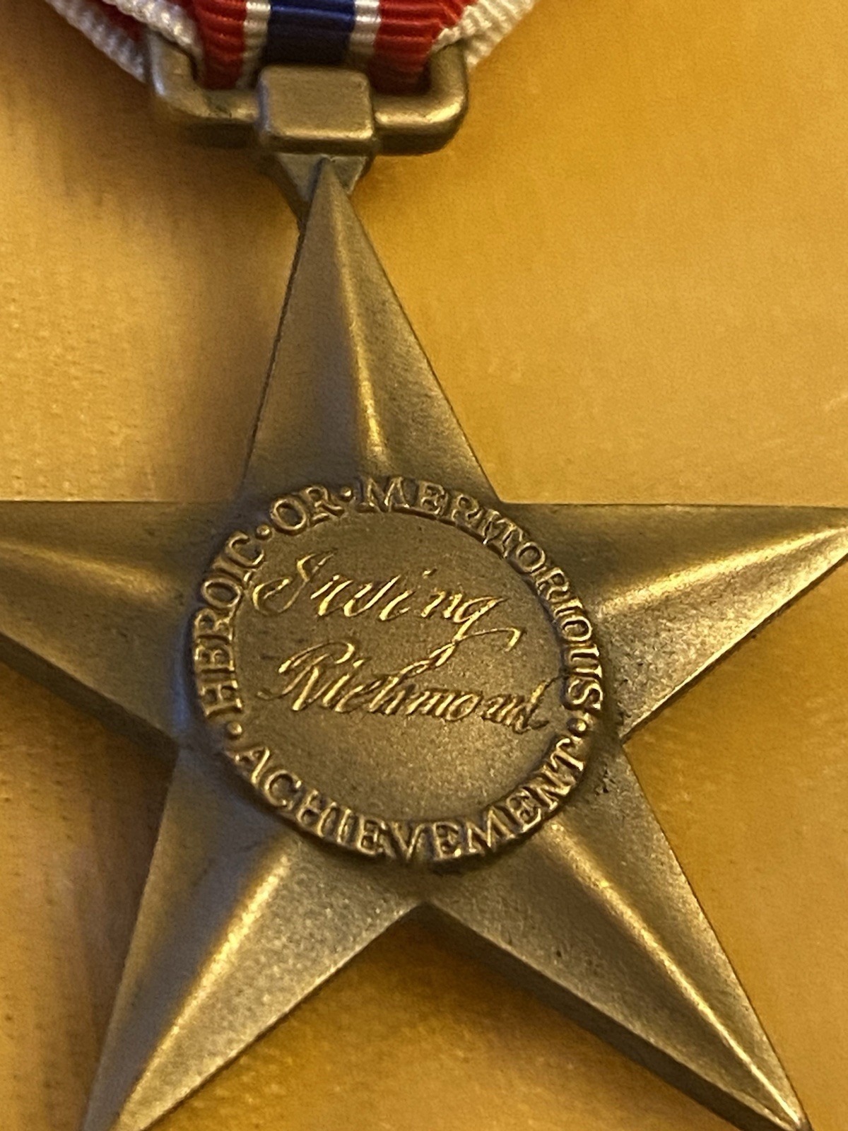 WWII Bronze Star Named & Gov’t Engraved to Irving Richmond w/ Jap Zero Bracelet