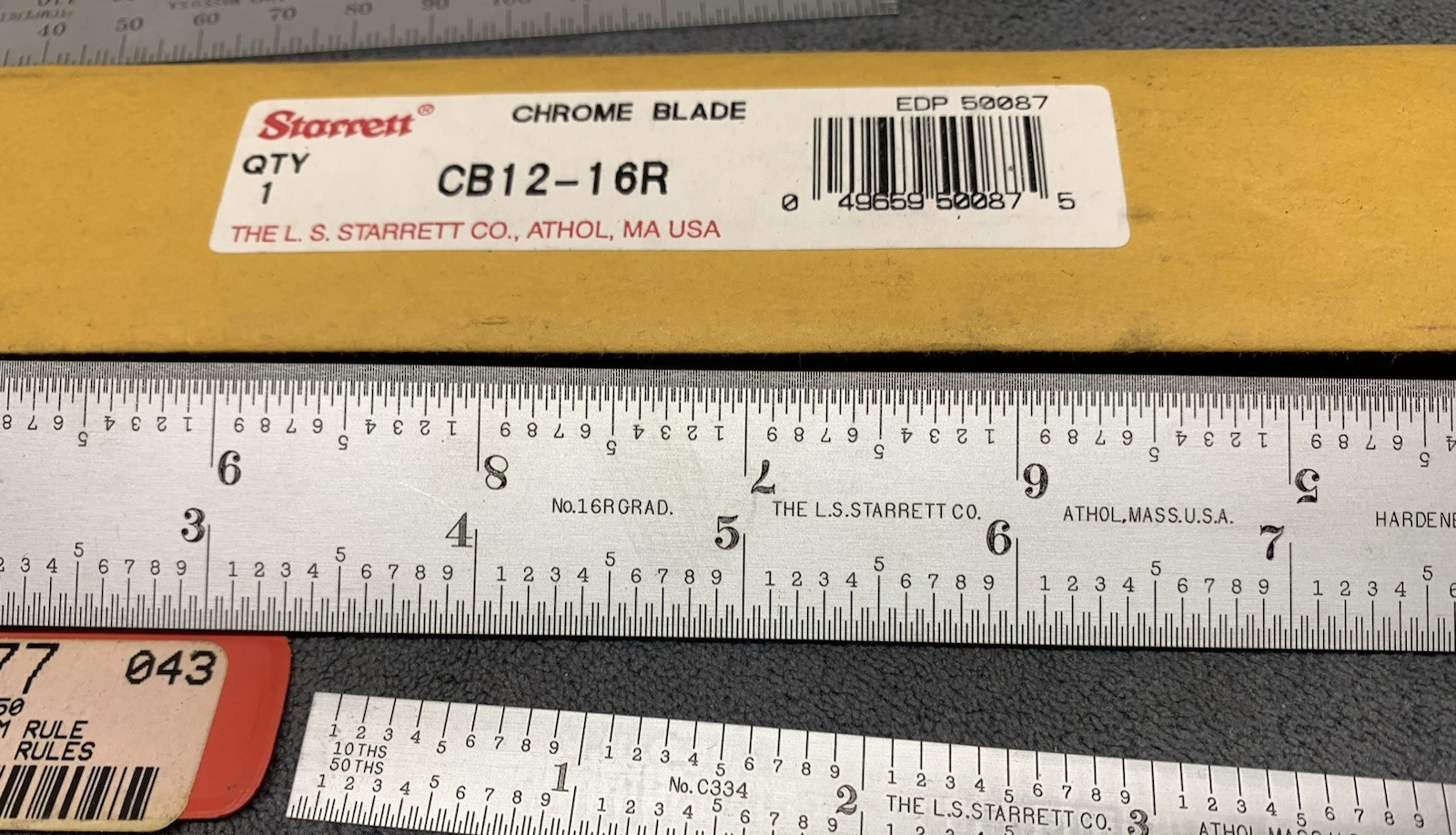 Machinist Tool Lot of 11 Starrett Scales New & Used