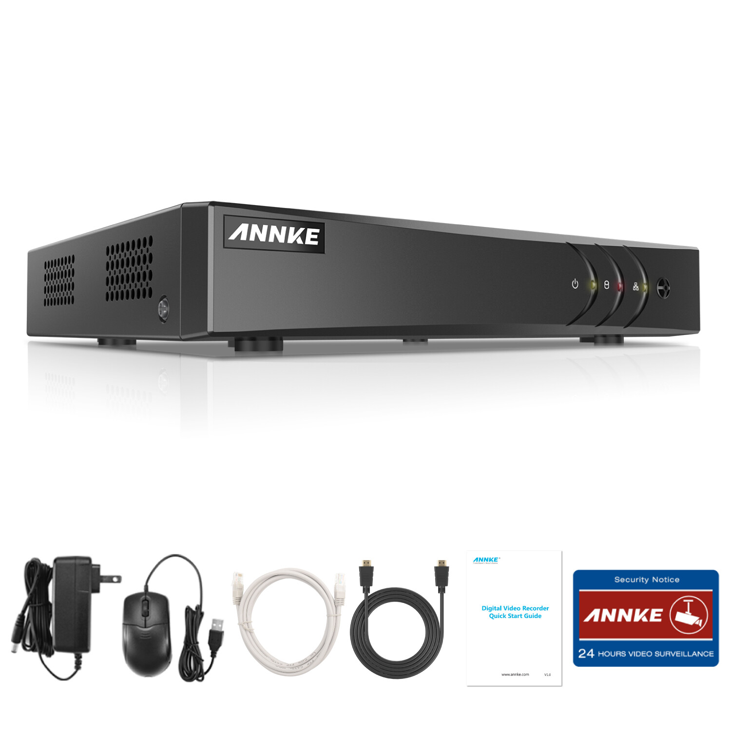 ANNKE 8CH 16CH H.265+ 5MP Lite DVR Recorder for CCTV Home Security Camera System