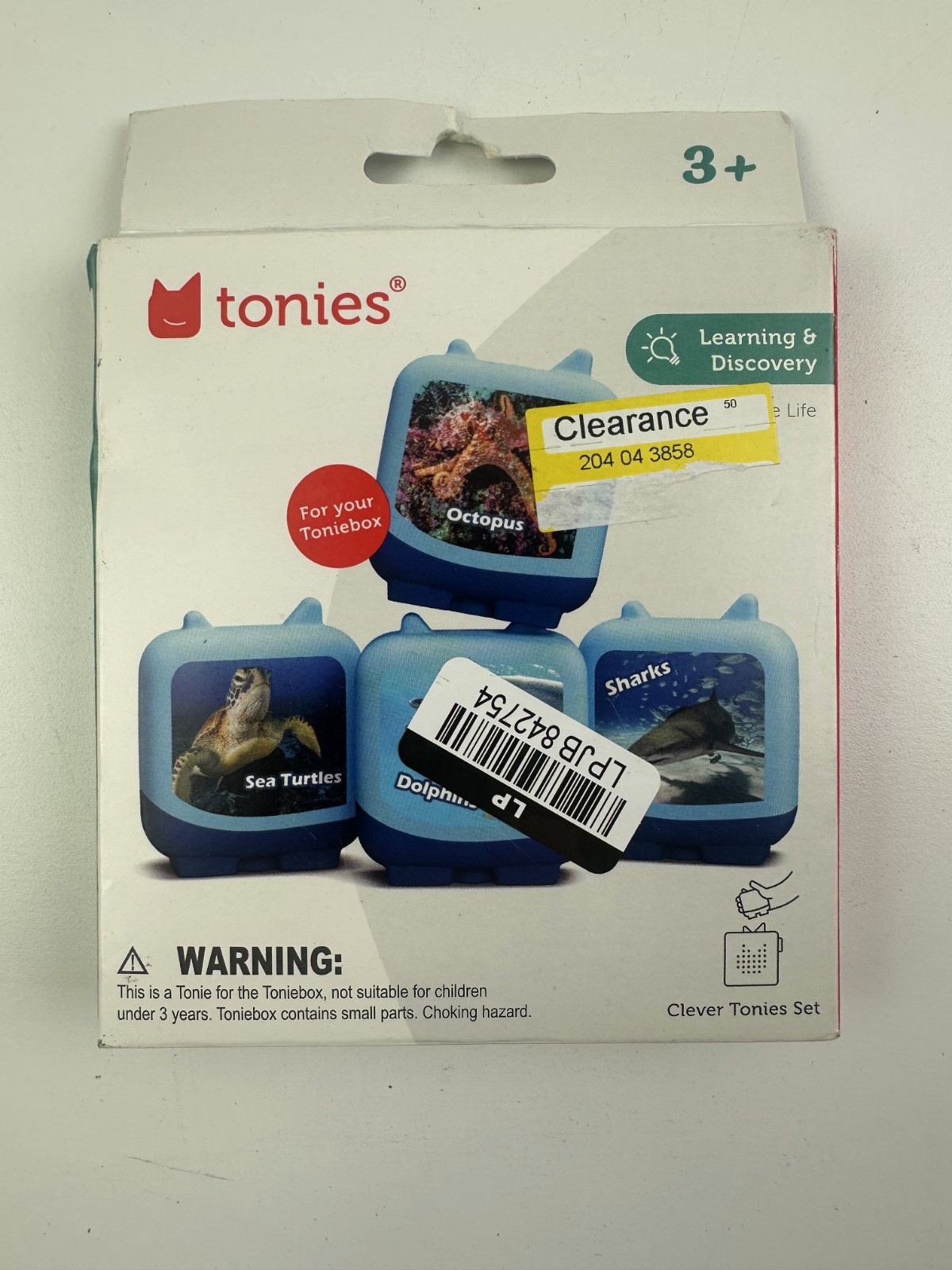 Tonies Clever Set Marine Life Audio Characters Set of 4 For Unisex Kids Age 3+