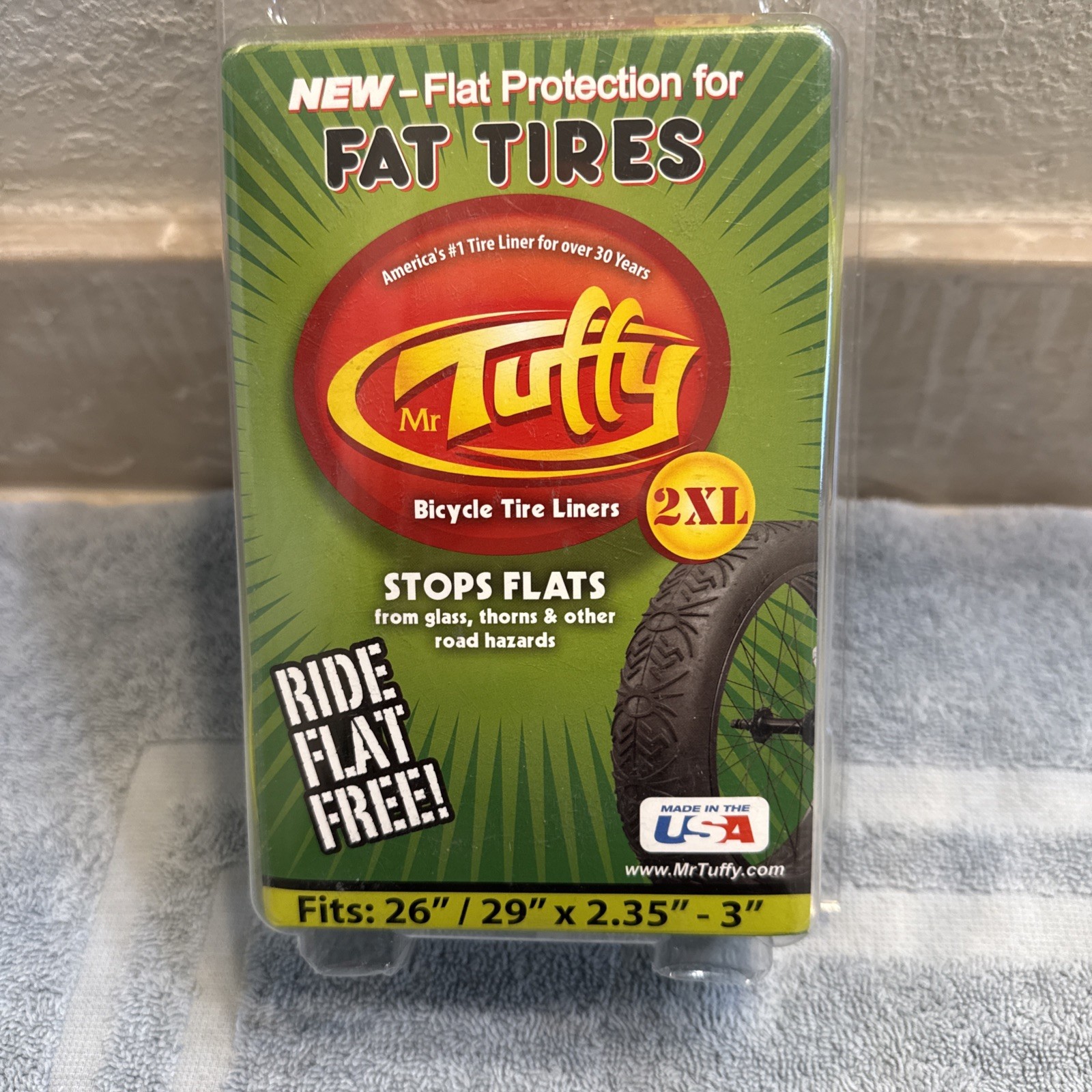 Mr. Tuffy Original Anti Flat Fat Bike Tire Liners - 26"/29" - Green [ssg]