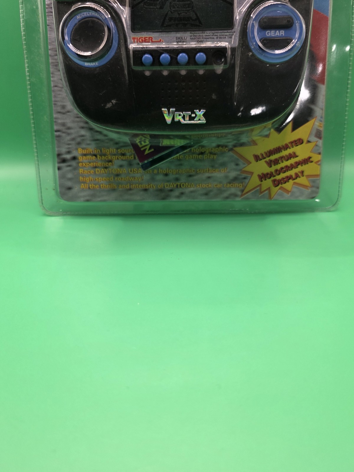 Tiger Electronics Sega Daytona USA Handheld Game VRT-X Hologram 1995