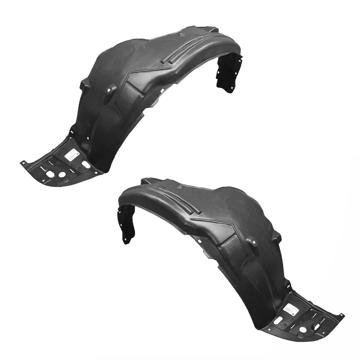 Front Fender Liner Set w/ Clips For 2013-2015 Honda Accord Sedan