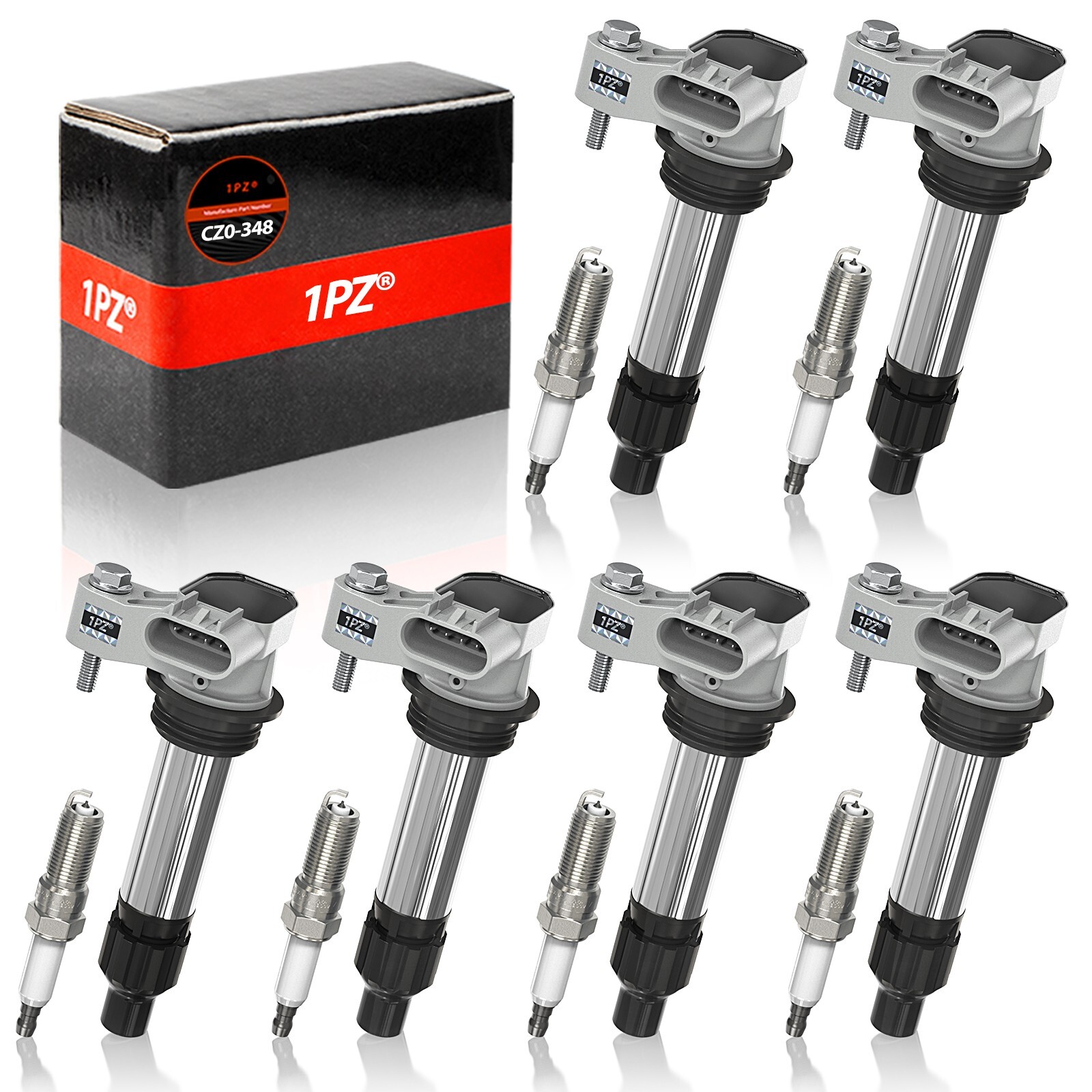 6x Ignition Coil & ACDelco Iridium Spark Plug For Cadillac GMC Chevy Buick UF569