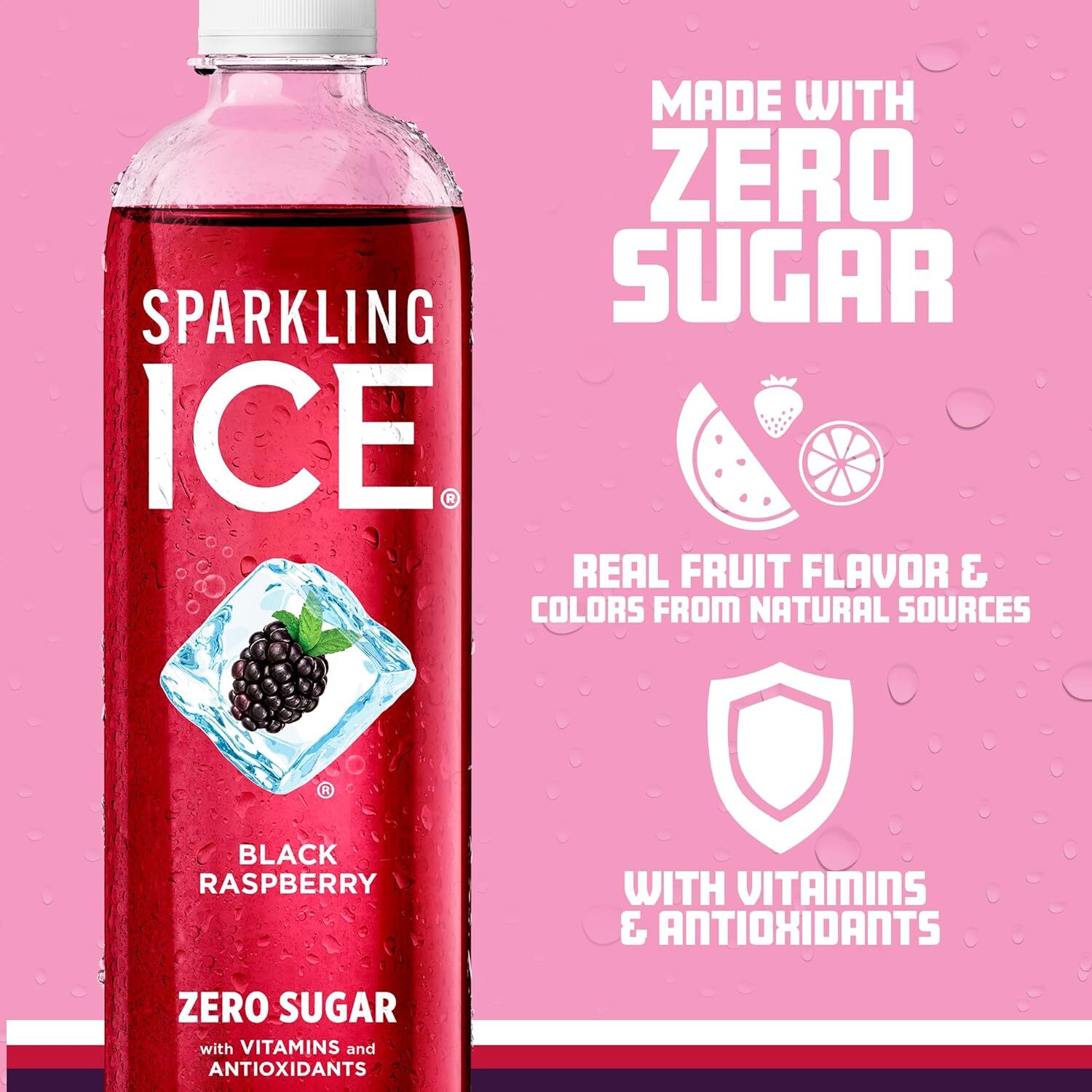 Sparkling Ice, Sparkling Water, Zero Sugar, 17 fl oz, 12 Pack, Select Flavor.