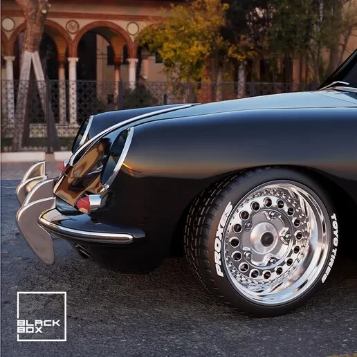 1:25-1:24 Scale Resin "Speedster" Rim and tire set