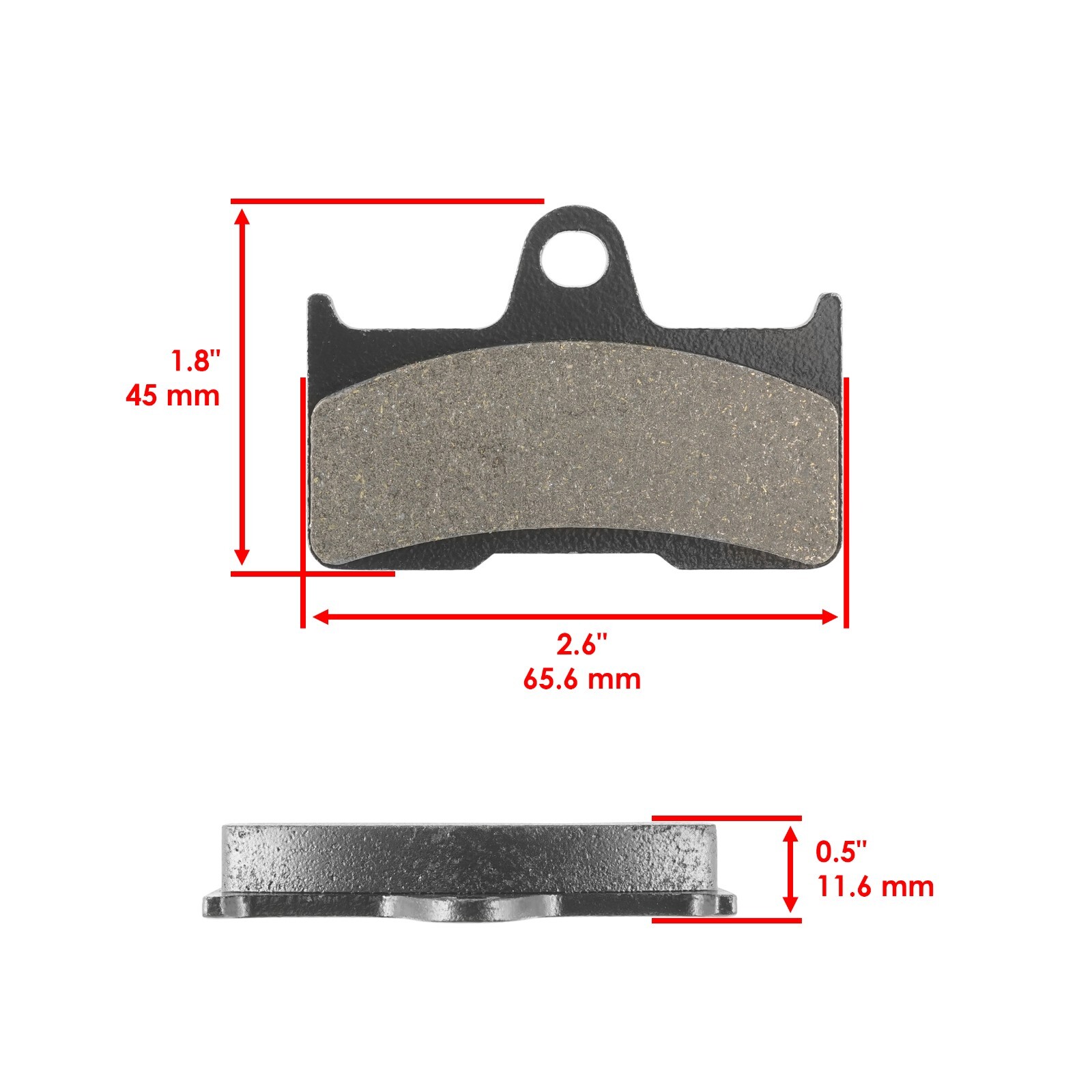 Front & Rear Brake Pads for Yamaha Grizzly 660 YFM660F 2002 03 04 05 06 07 2008