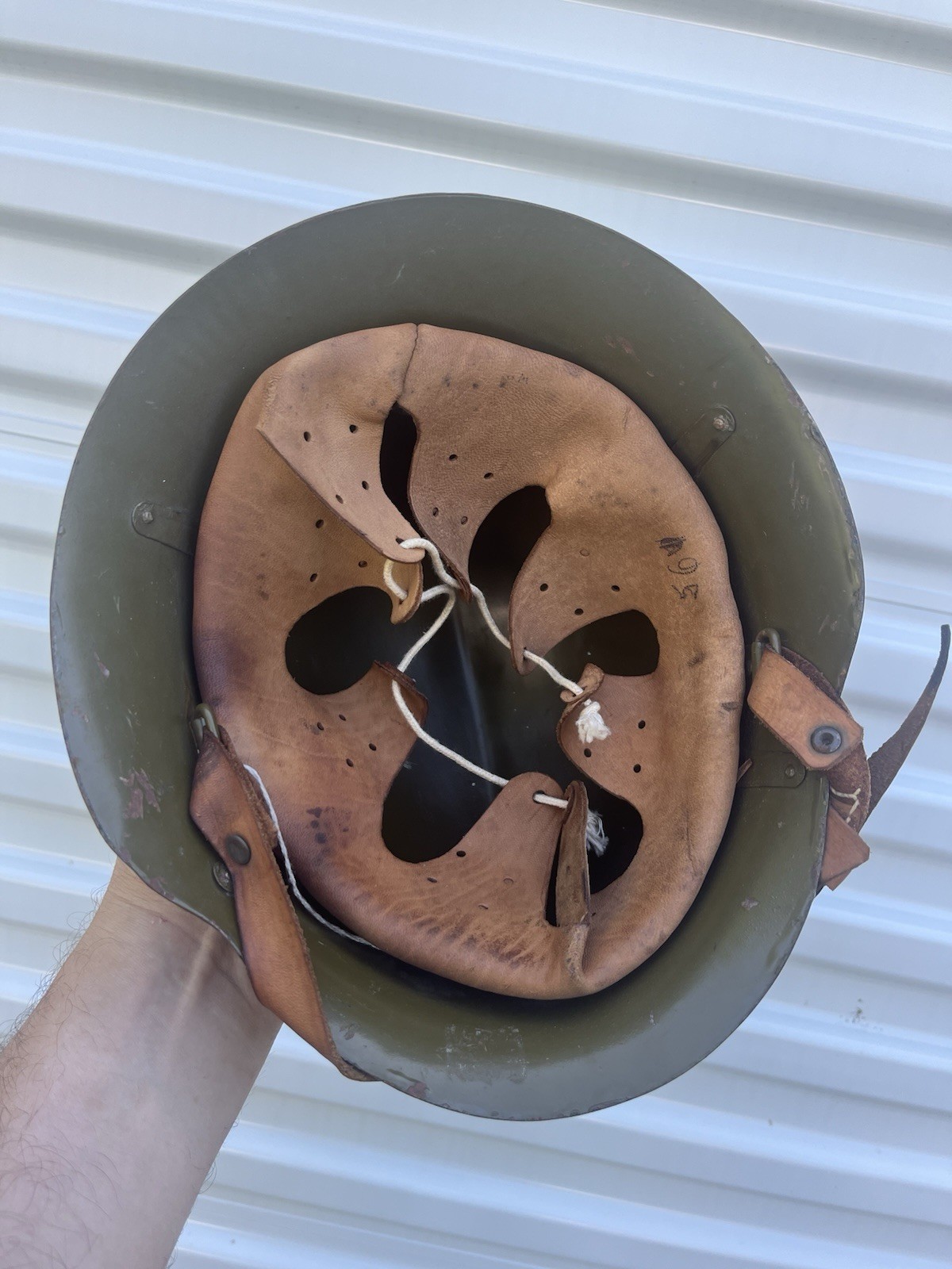 WWII WW 2 Bulgarian M36 Combat Helmet With Liner