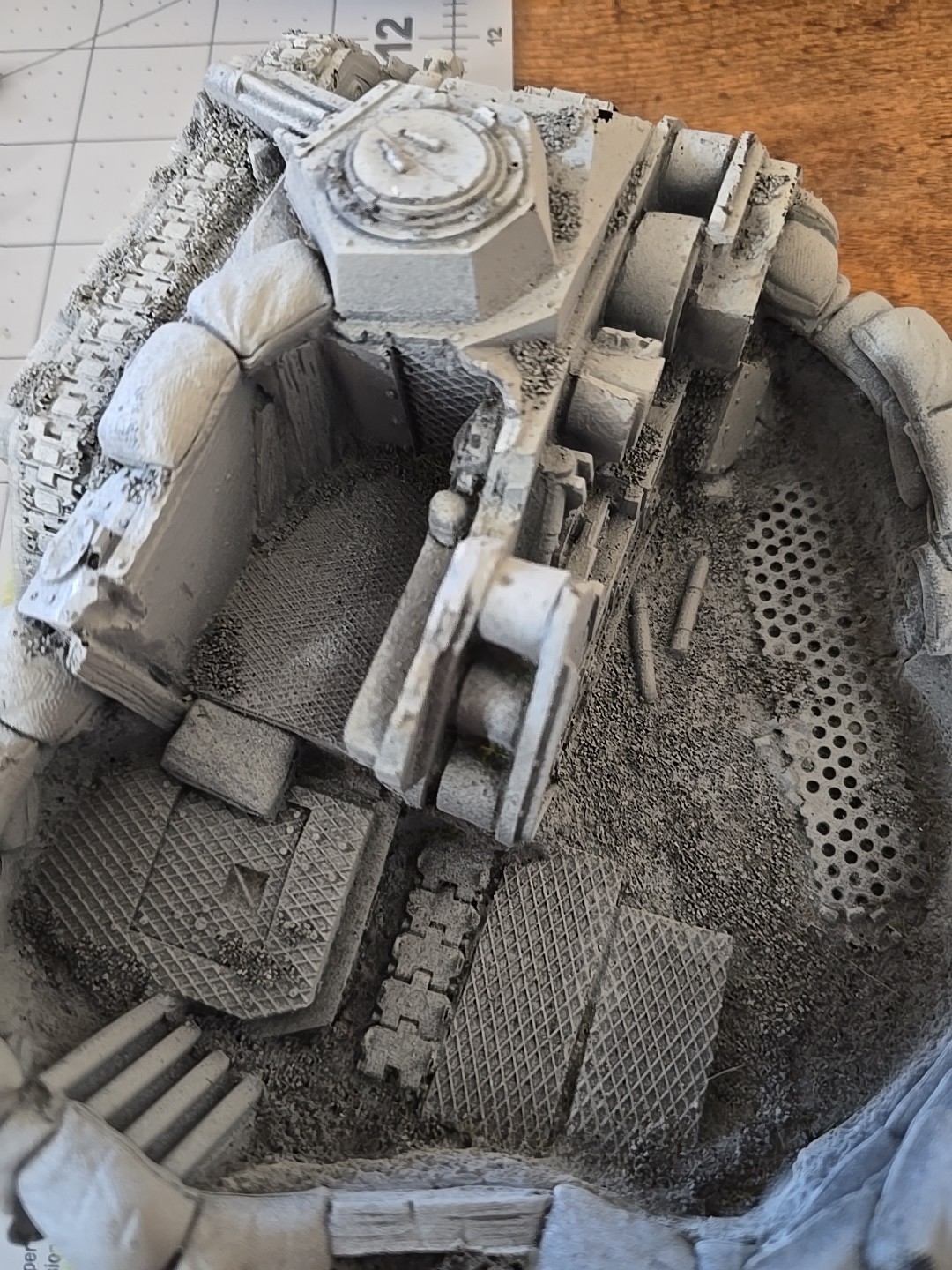 NEW Warhammer 40K VINTAGE Crashed Chimera Bunker Terrain Wreck Emplacement OOP