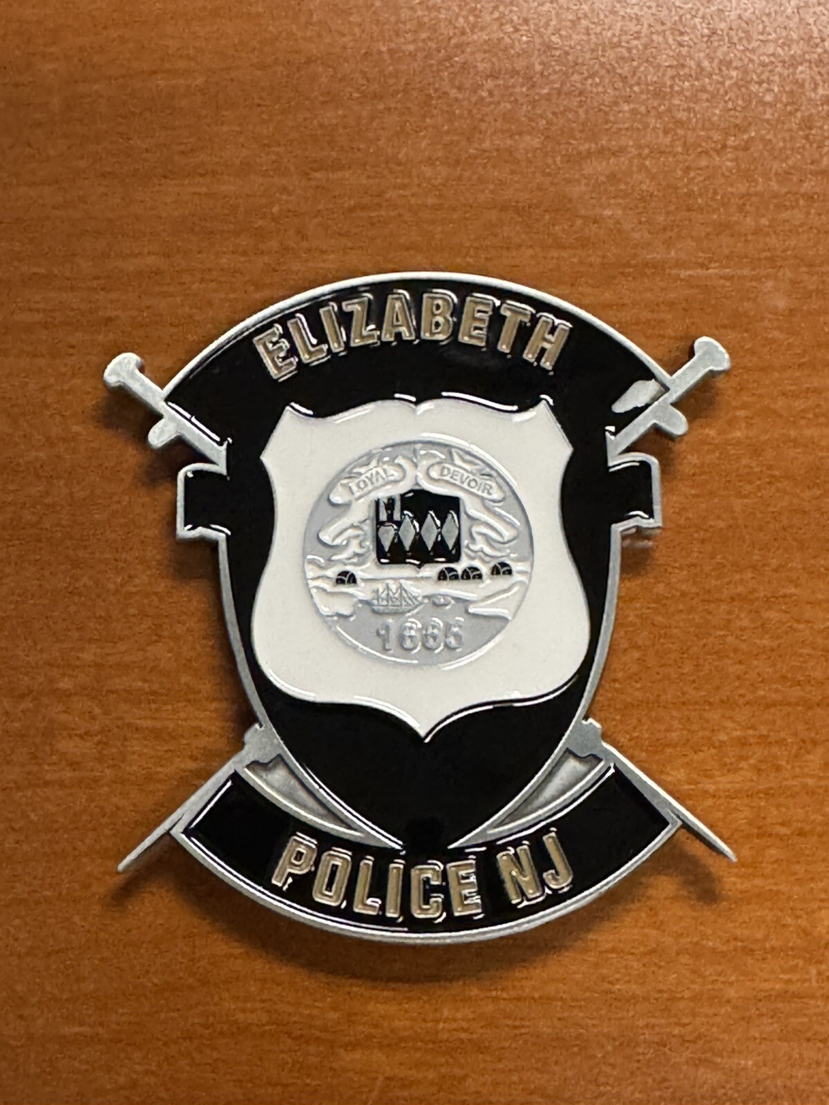 Elizabeth Police Department New Jersey PD Narcotics Unit Challenge Coin Patch NJ